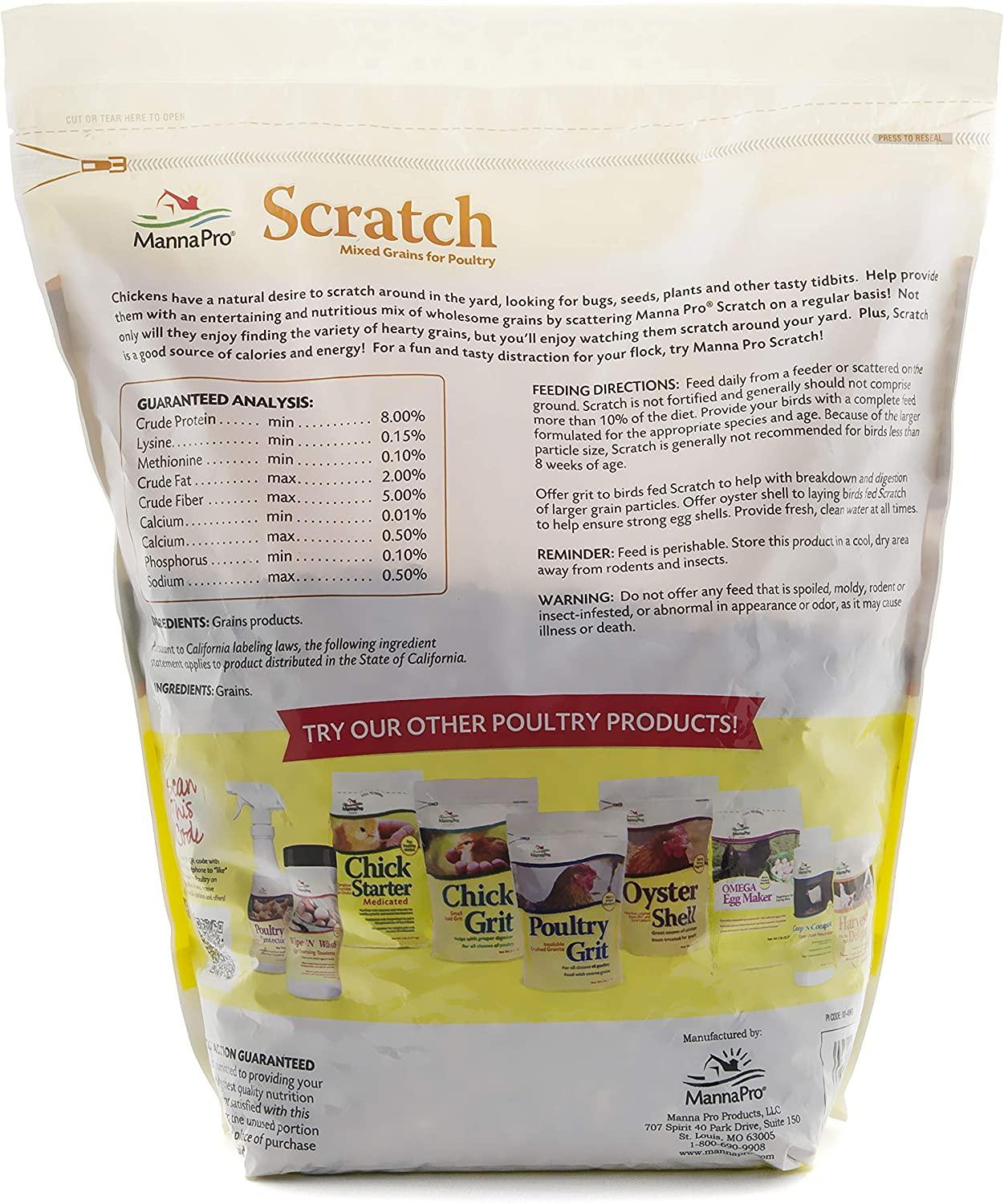 Manna Pro Ultimate Scratch Chicken Feed Nutrient Rich Chicken Treat 10