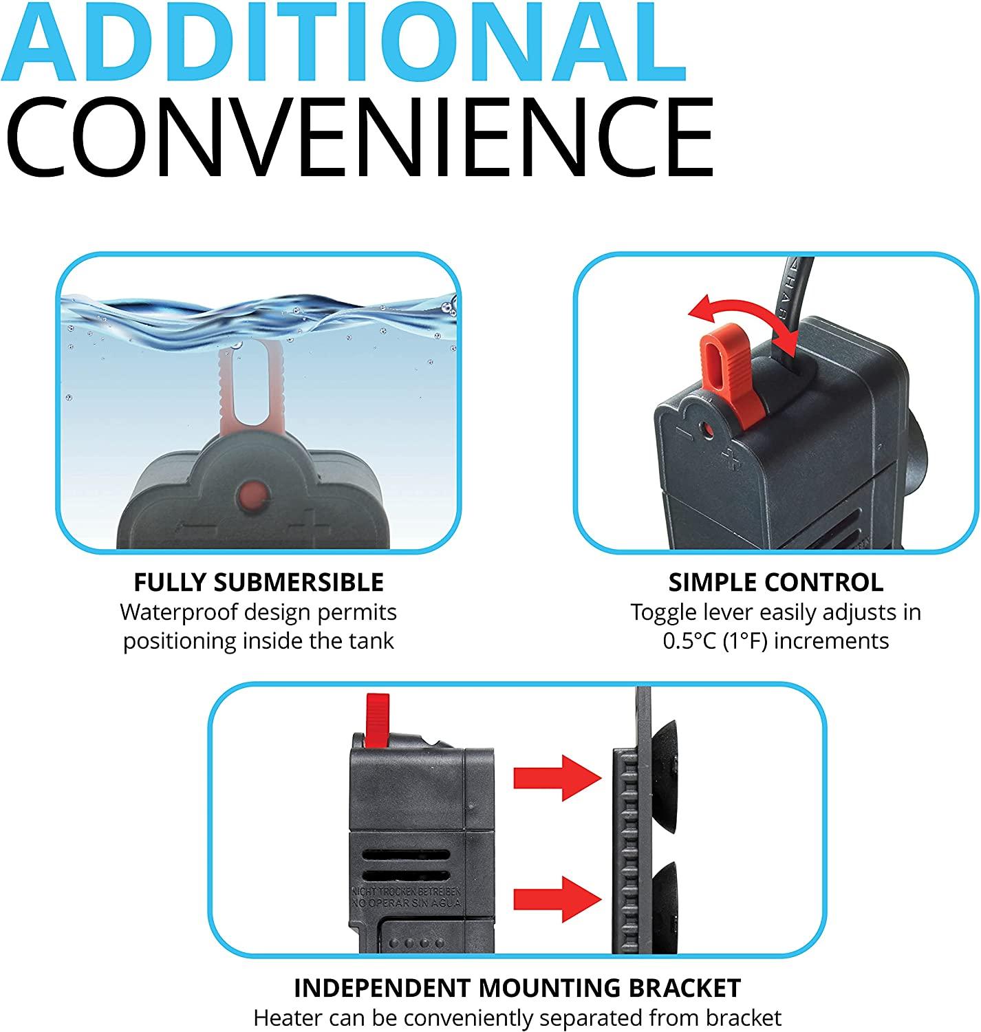 Fluval E300 Advanced Electronic Heater 300 Watt Heater for