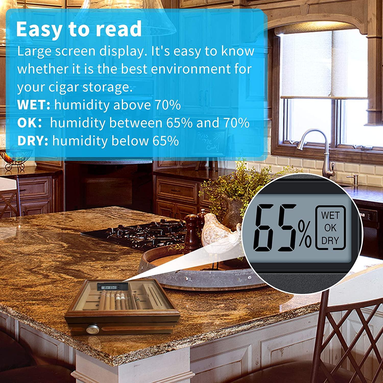 Digital Hygrometer and Thermometer, Briidea Humidity Temperature