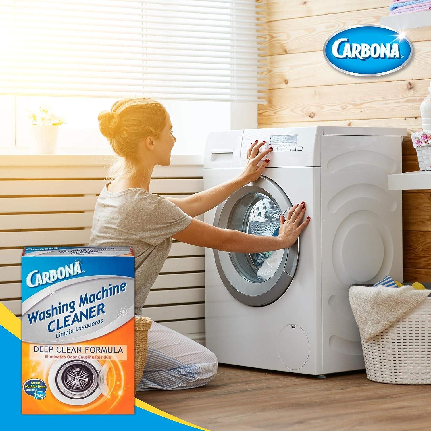 Carbona Washing Machine Cleaner Eliminates Odor & Residue 3 Count