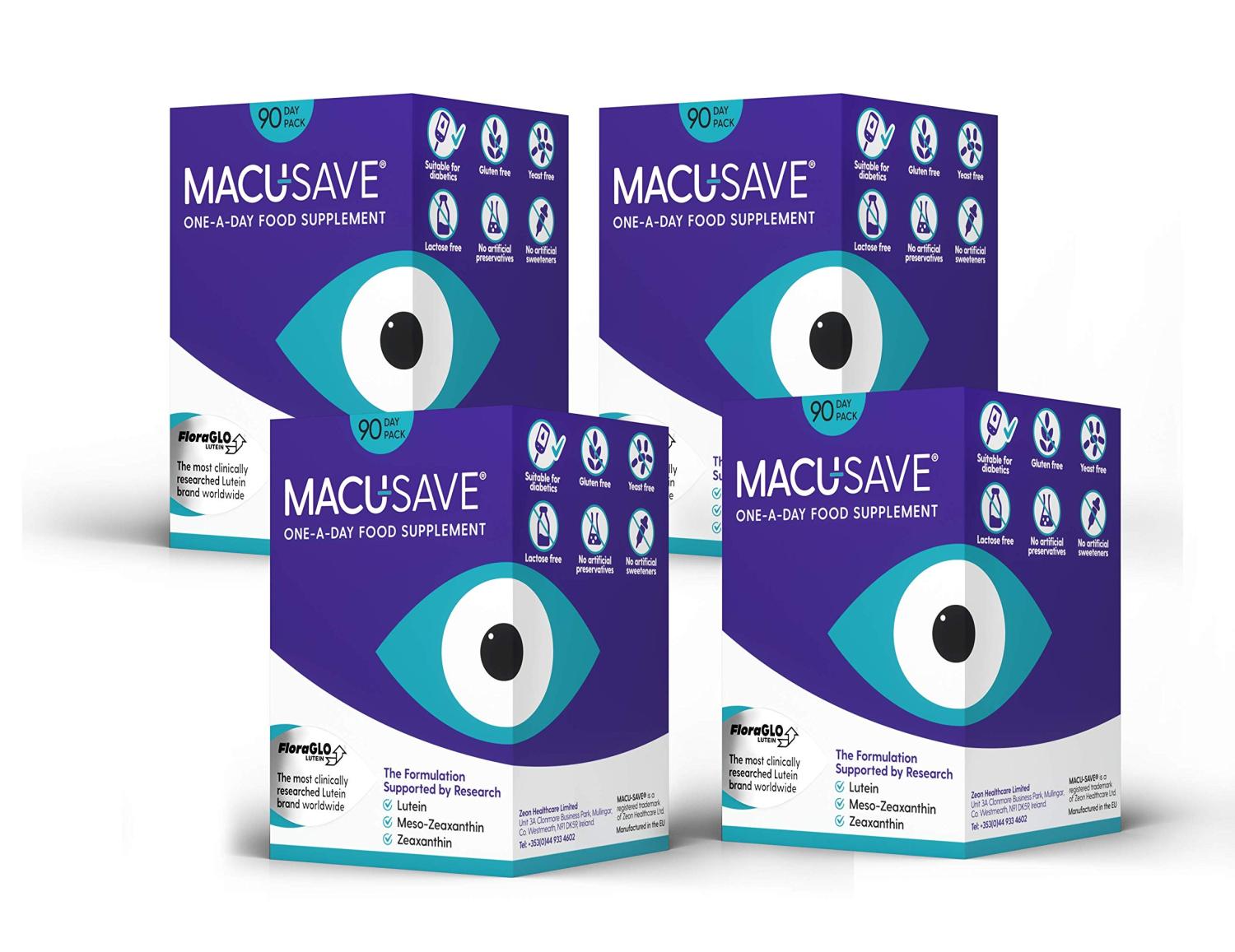 1 Year SupplyMacuSAVE Eye Supplement with MesoZeaxanthin/Lutein and