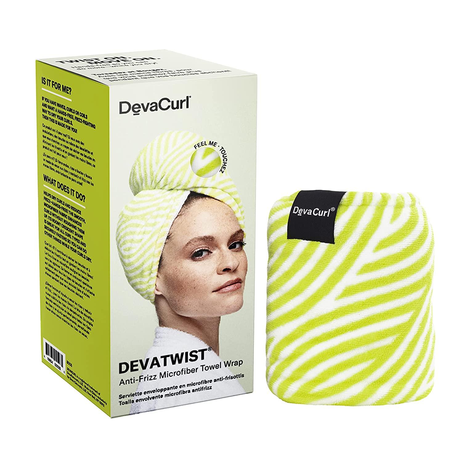 DevaCurl DevaTwist AntiFrizz Microfiber Towel Wrap, Hands Free Design