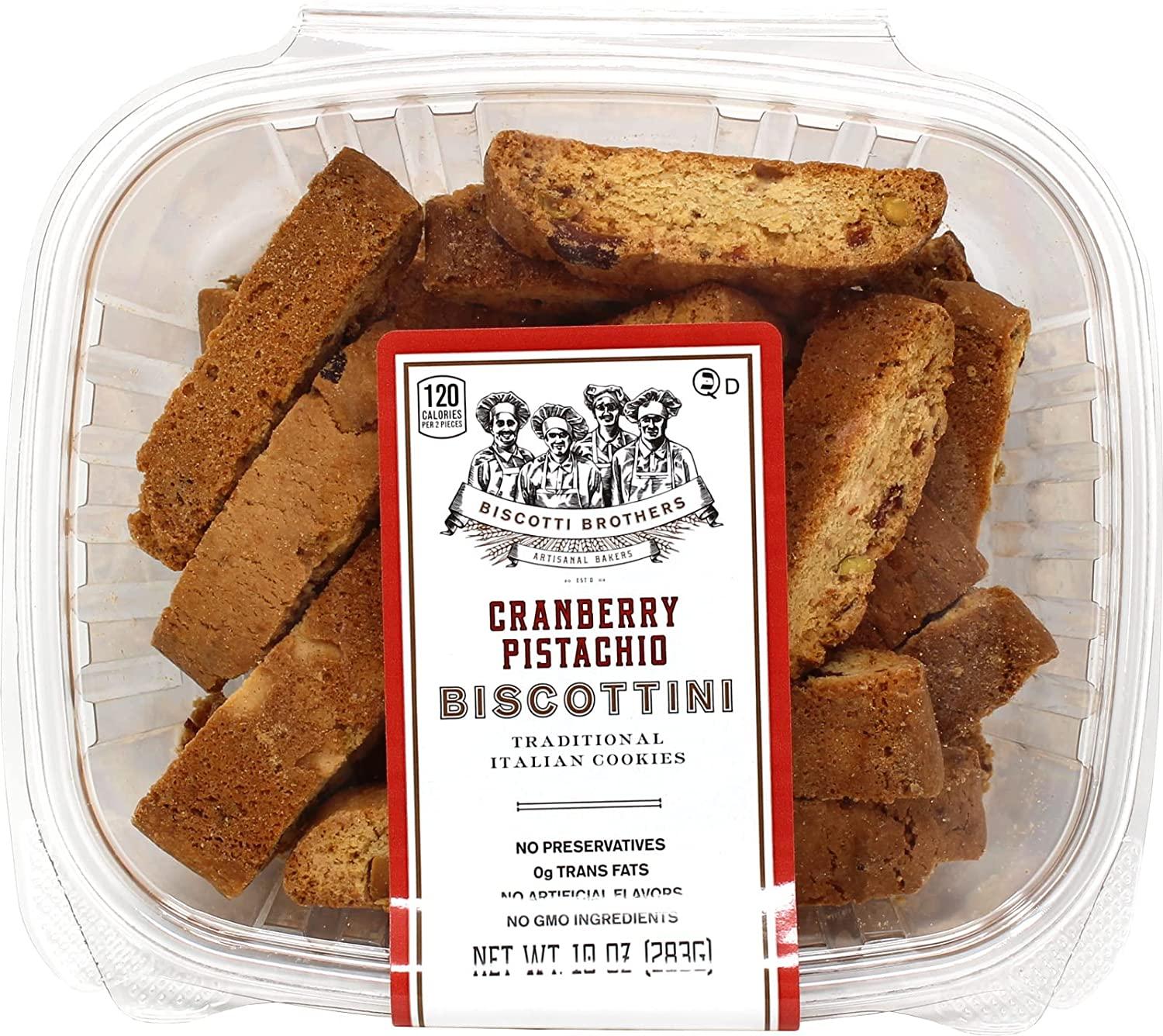 Biscotti Brothers Bakery Cranberry Pistachio Biscottini, 10 Ounce