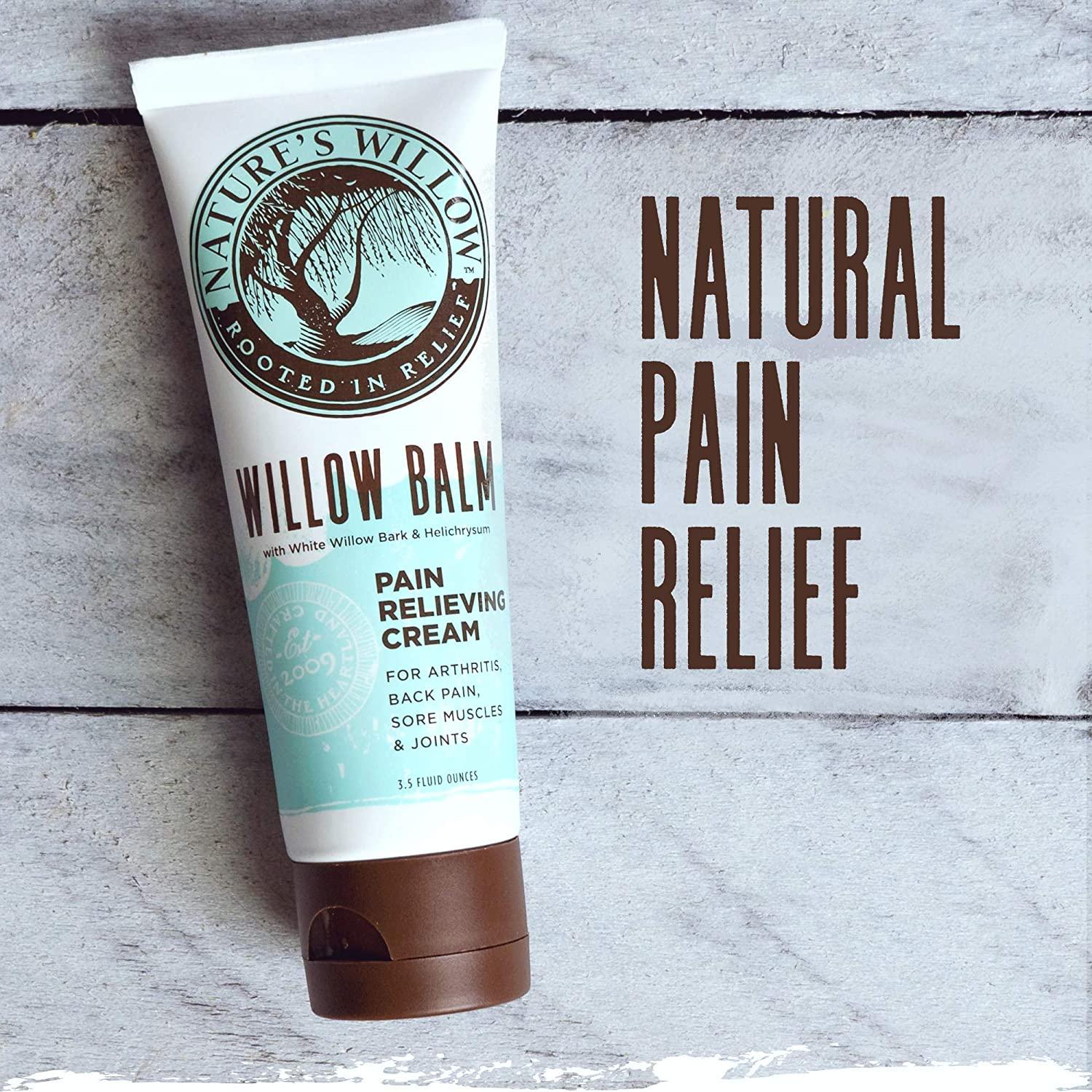 Willow Balm Natural Pain Relief Cream for Arthritis & Joint Pain 3.5