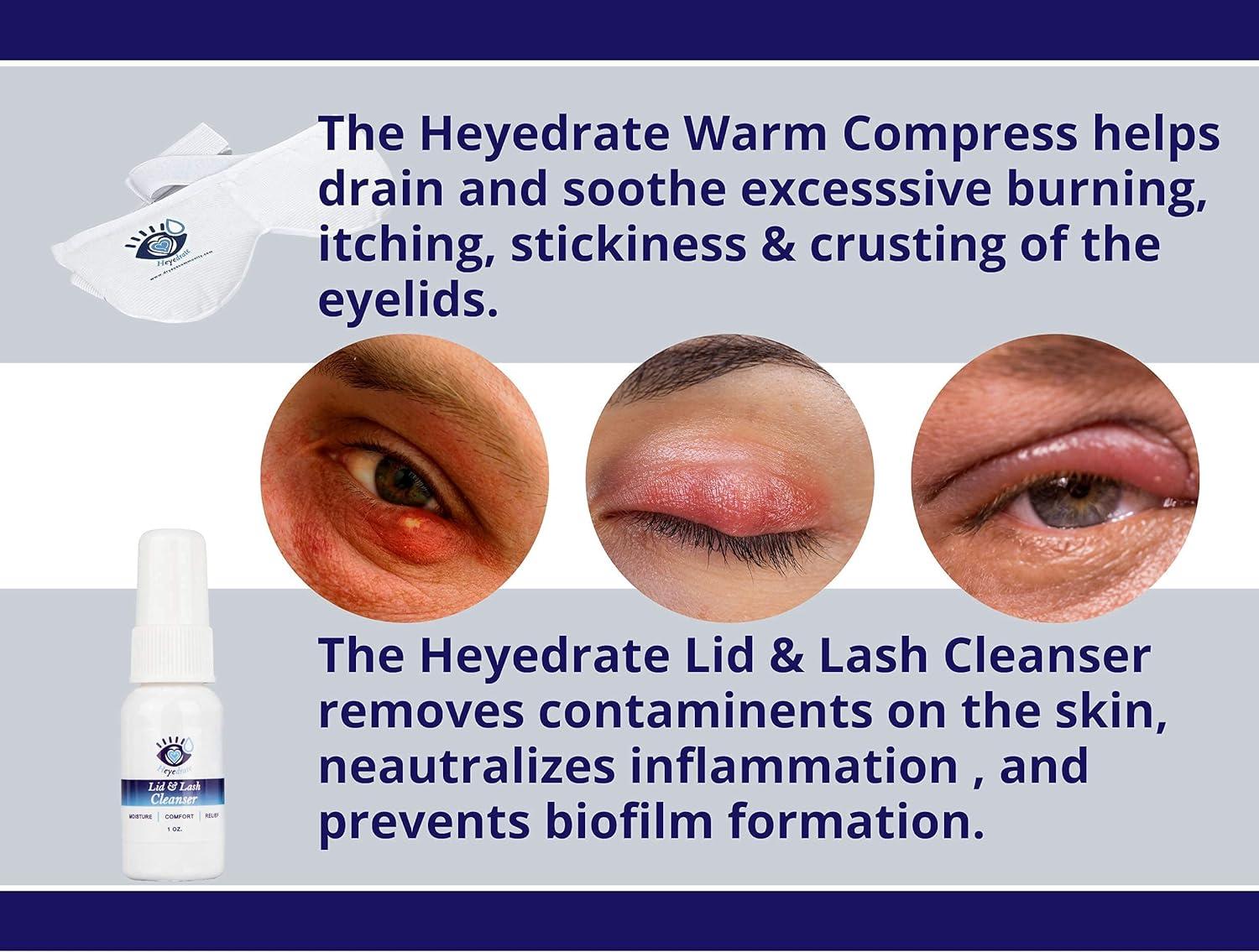 Heyedrate lid shop and lash cleanser