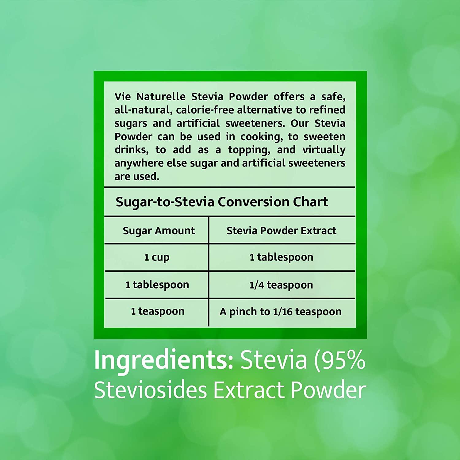 Pure Stevia Powder & Stevia Sweetener Organic Powder for Baking