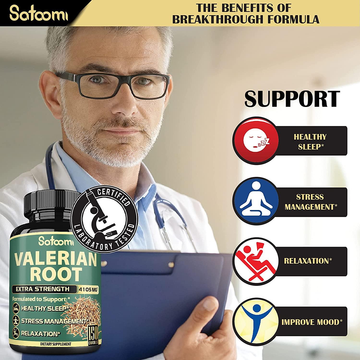 HighConcentrated Valerian Root Extract Capsules 5 Month Supply