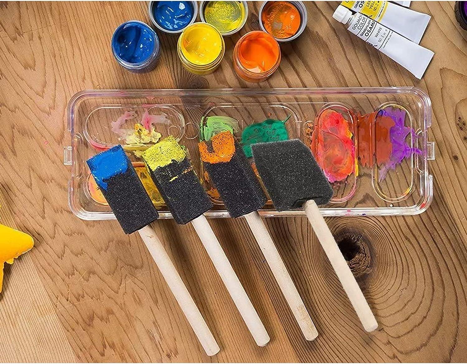 20 Pack Foam Paint Brushes - Bulk Arts & Crafts Supplies with 4 Different  Sizes for Painting and Sponge Brushing. 5 of Each