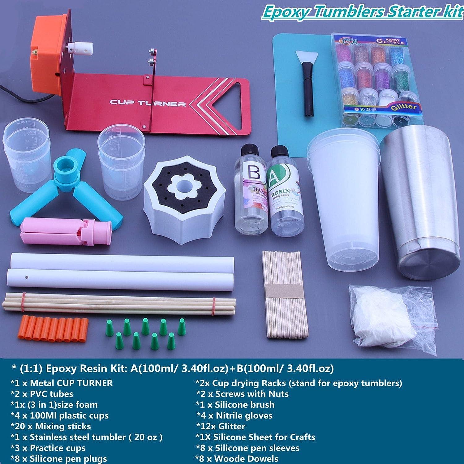  Tumbler Turner Kit with Epoxy Resin for Tumblers, Cup