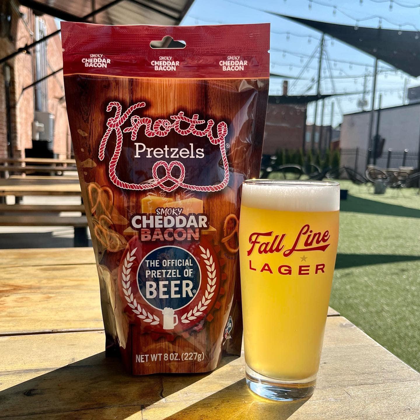 Knotty Pretzels Smokey Cheddar Bacon 7.5 oz Official Beer Pretzel