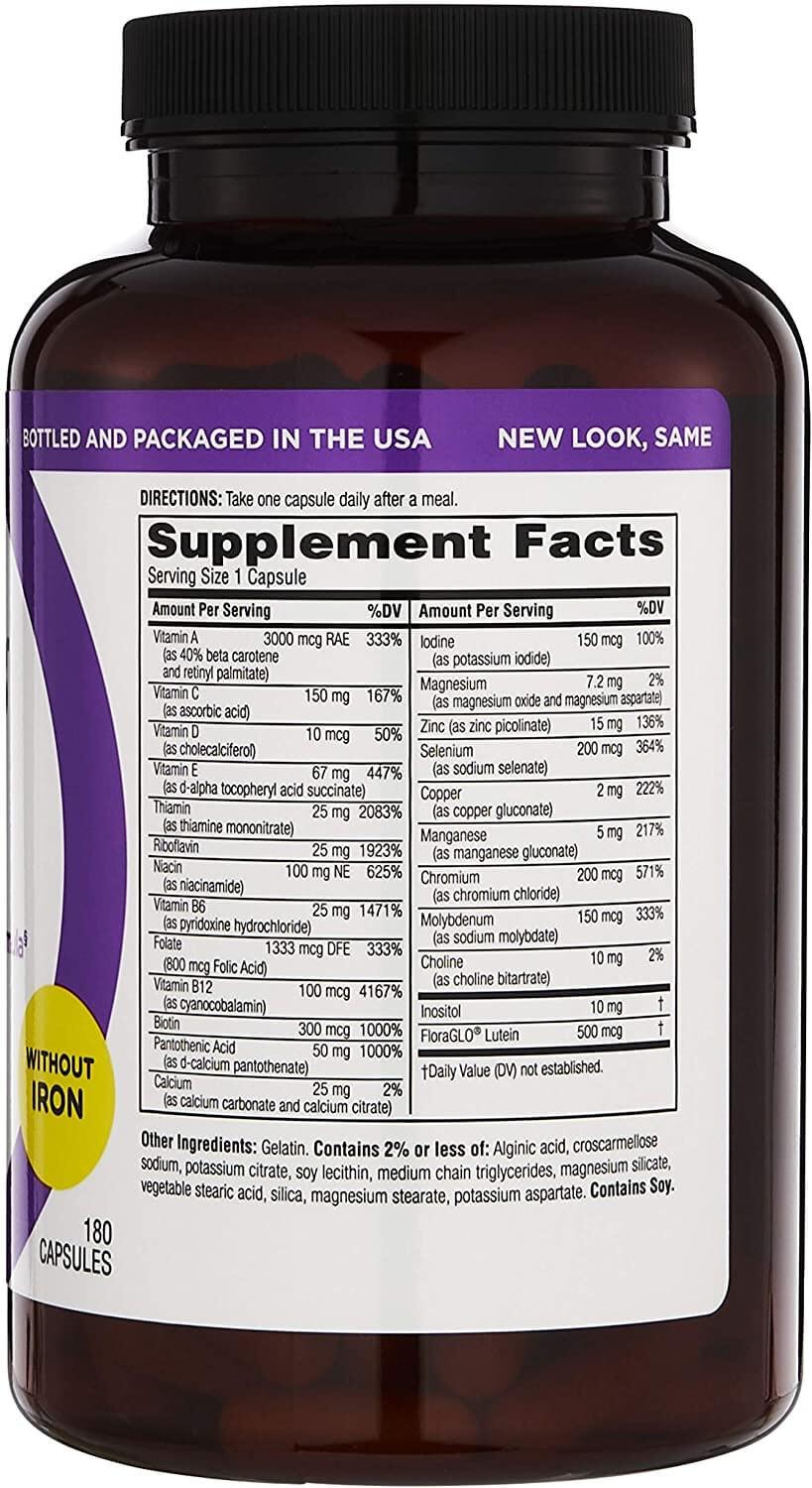 Buy Twinlab Daily One Caps - Iron-Free Multivitamins for Men & Women ...