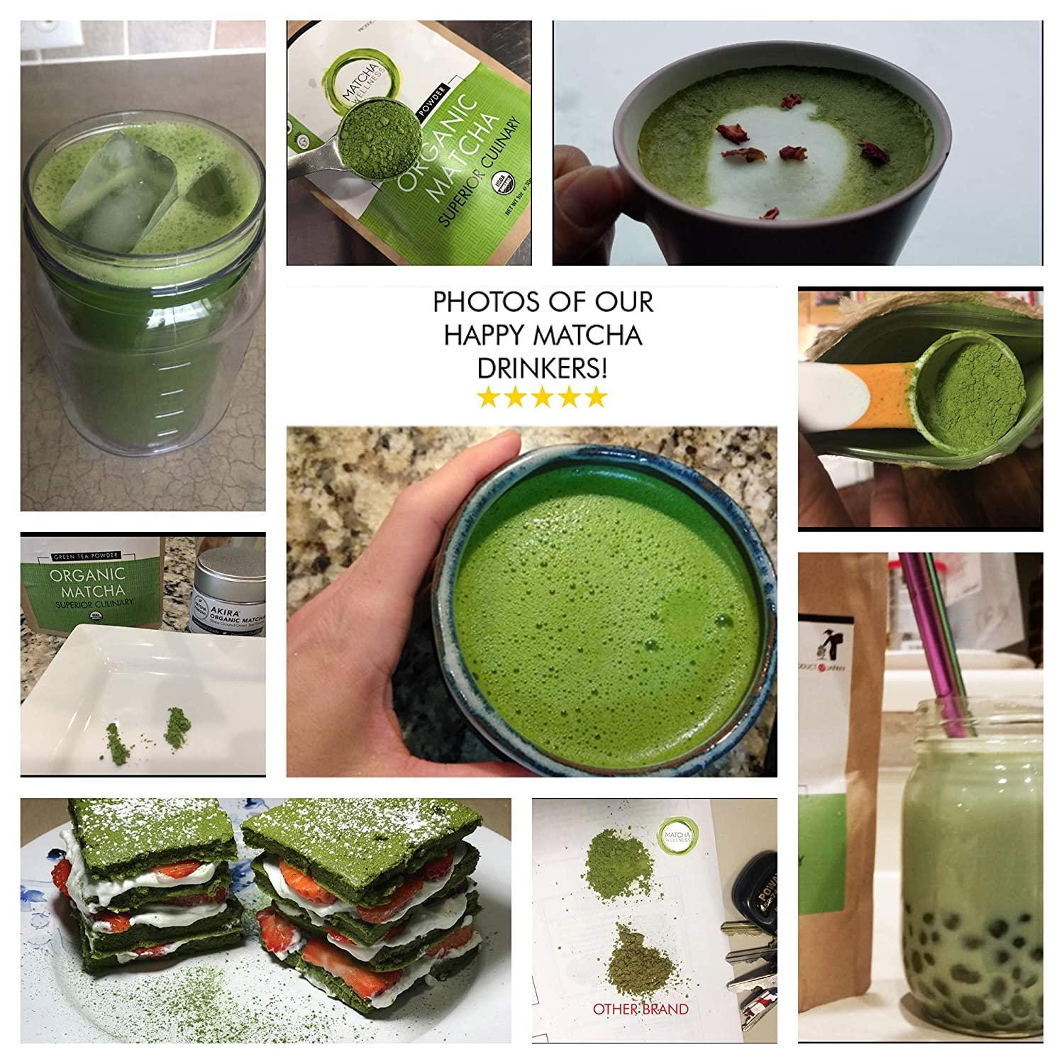 DrinkMatcha Organic Matcha Green Tea Powder 1 LB 100% Pure Matcha | Nothing Added | Perfect For Lattes, Smoothies, Baking (16 Ounce - View #3