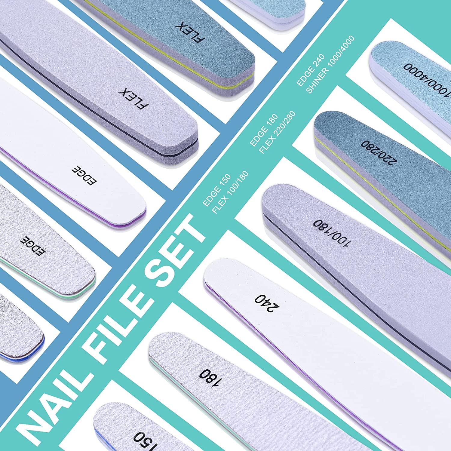 Nail Files, Emery Boards Nail File Professional Grit Nail File