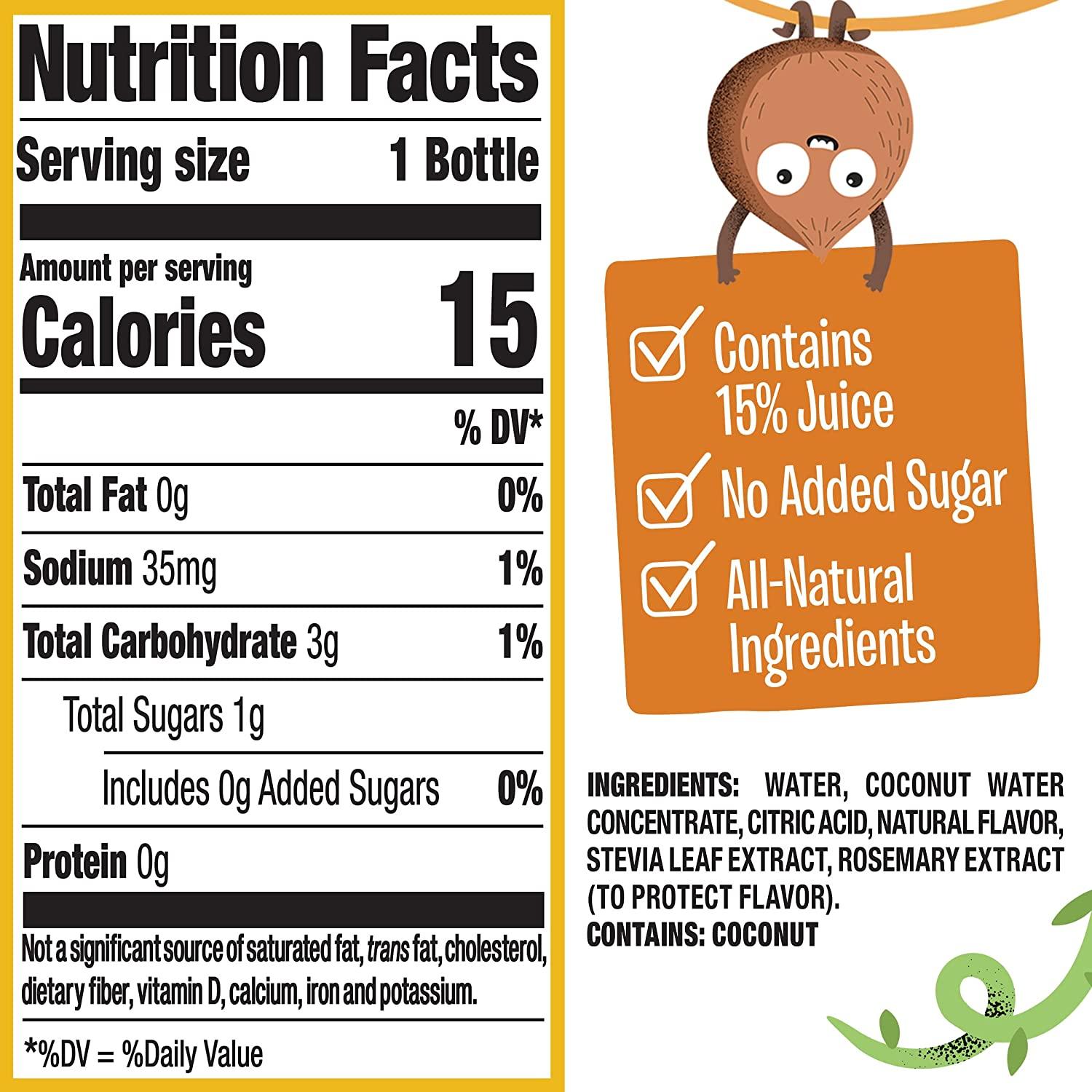 Creative Roots Peach Mango Naturally Flavored Coconut Water Kids