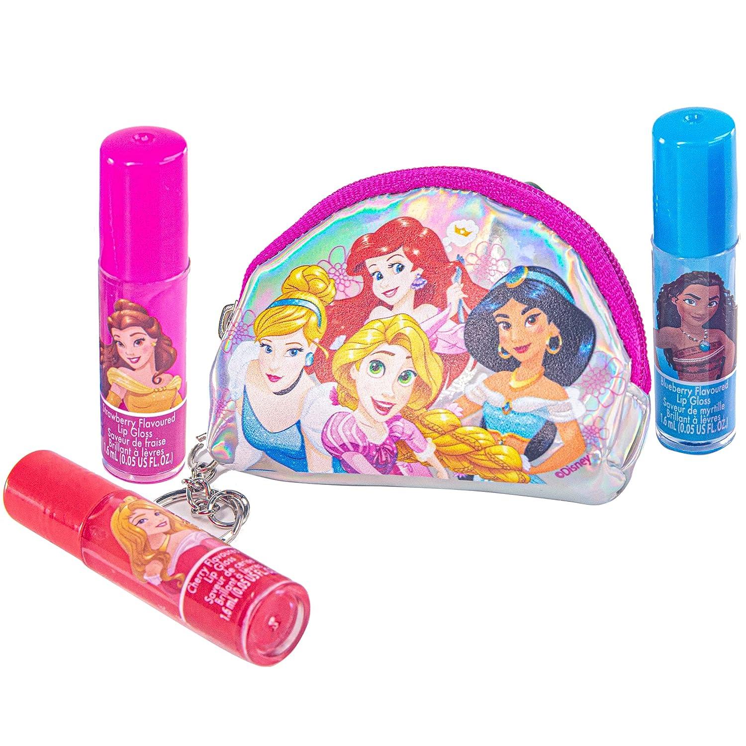 Townley Girl Disney Princess Super Sparkly Lip Gloss Set, 0.05 Fl