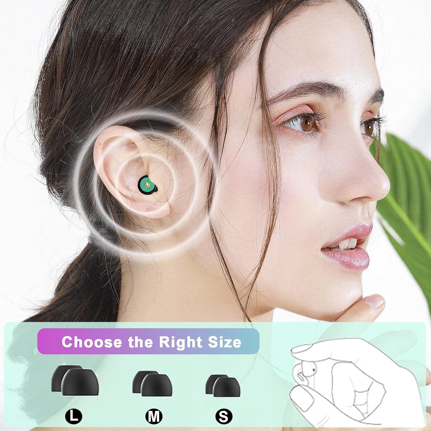 Ear Plugs For Sleeping Noise Reduction Reuseable, Motorcycle Ear Plugs Super Soft Reusable Silicone Ear Plugs Sleeping Noise Cancelling Concerts Motorcycl