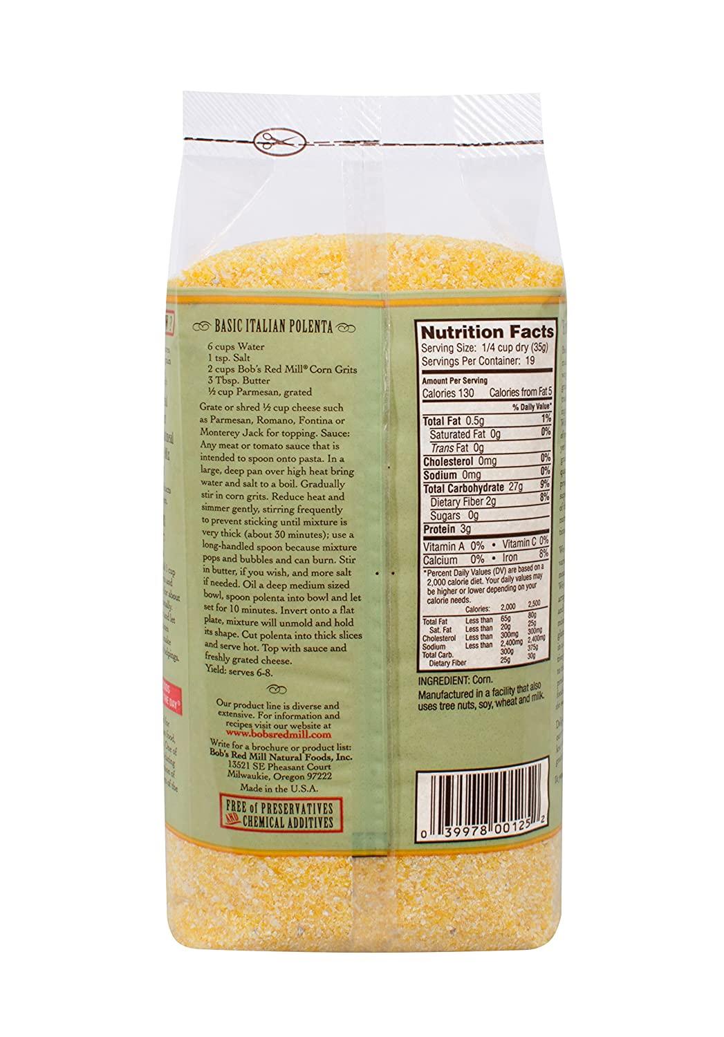 Bob's Red Mill Corn Grits / Polenta, 24 Ounce (Pack of 4)