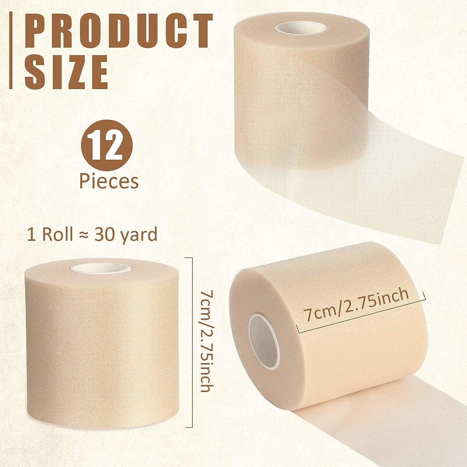 Foam Sport Underwrap 12 Rolls NonAdhesive PreWrap Tape Skin Color