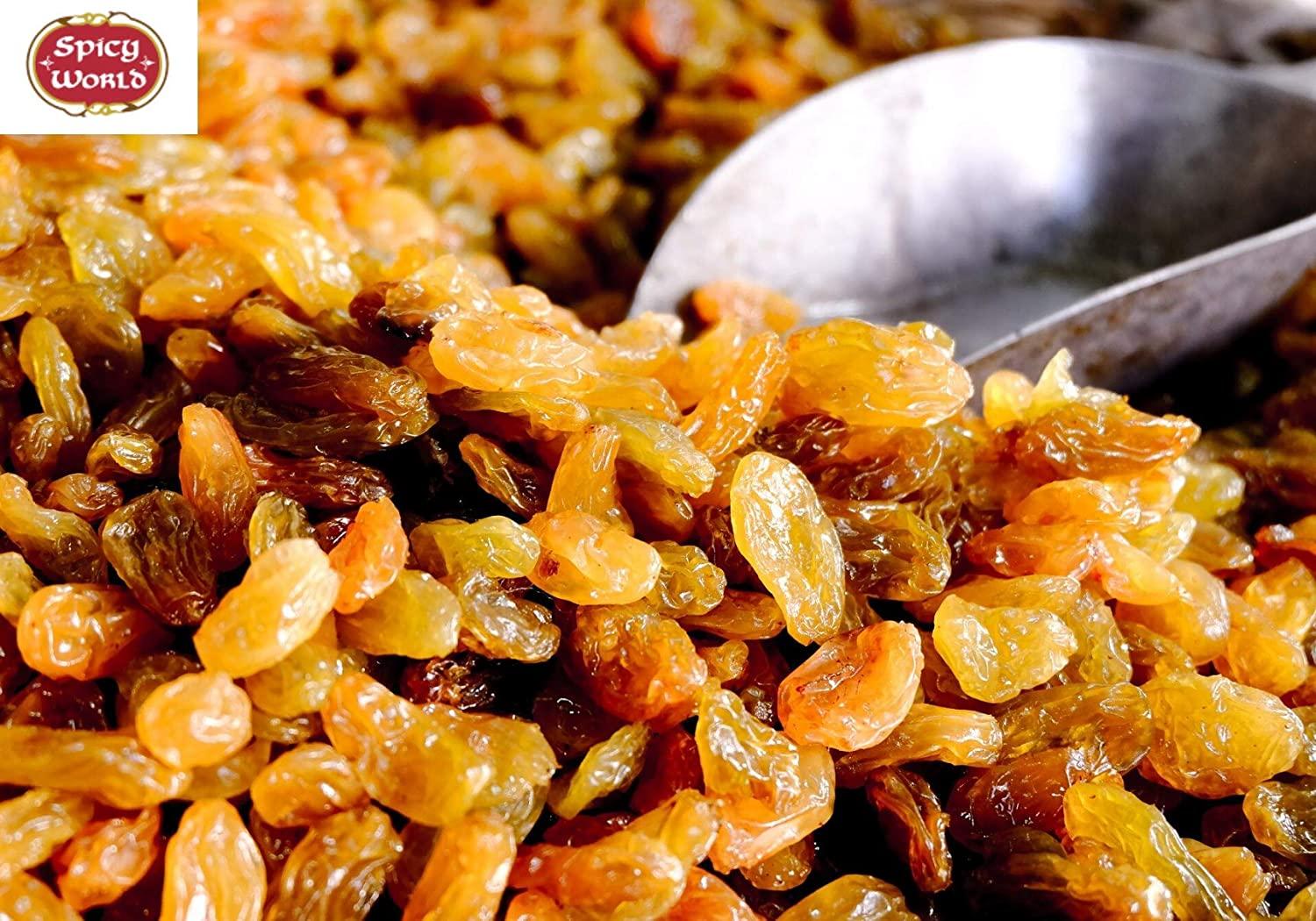 Golden Raisins 2 LB Bag Premium Large Seedless Dried Sultanas from