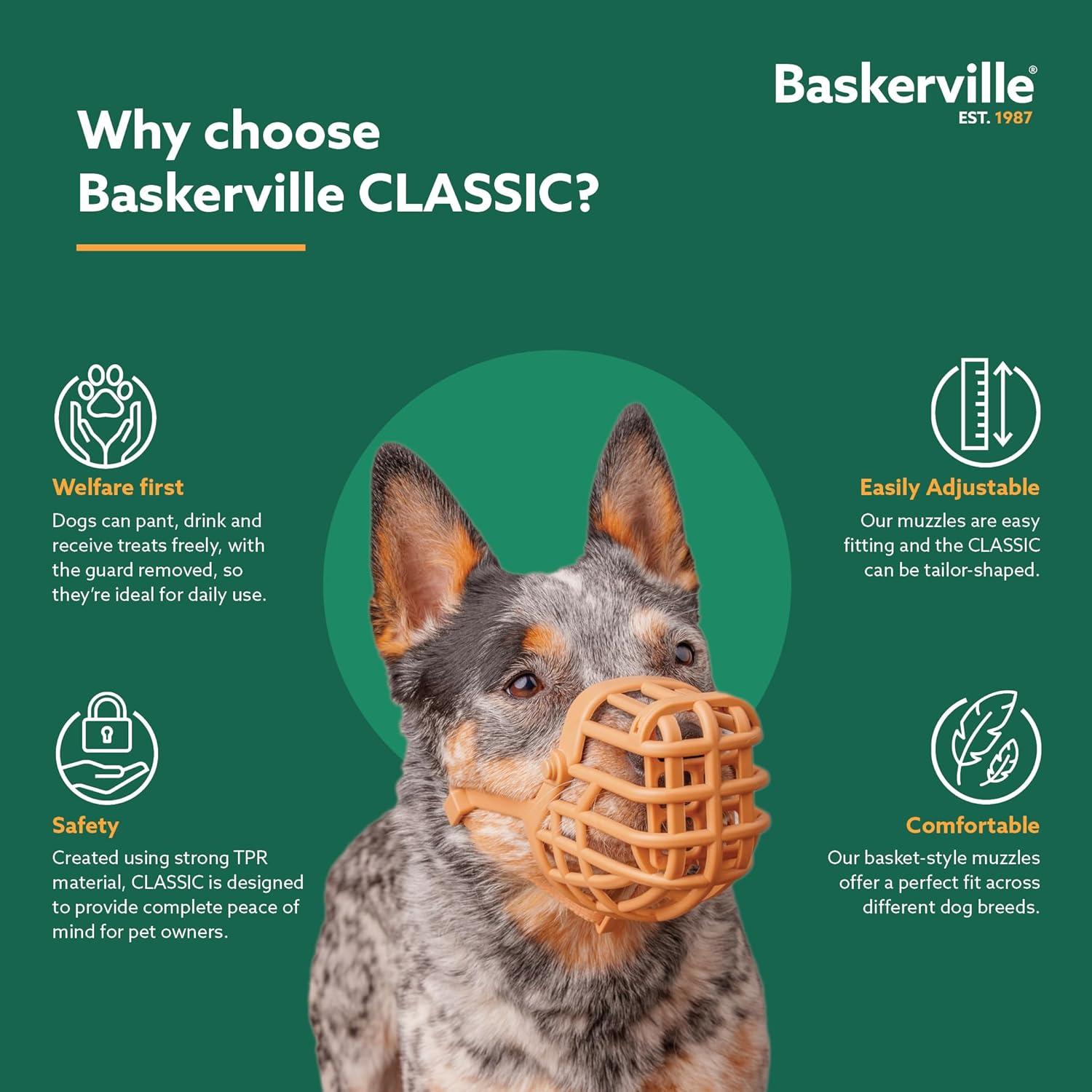 Baskerville Classic Basket Muzzle Size 10 Allows Panting