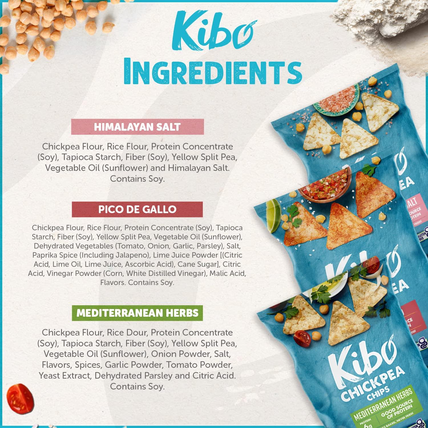 Kibo Chickpea Chips Where To Buy Kibo Chickpea Chips Variety Pack - High Protein/Fiber, Plant-Based, Non