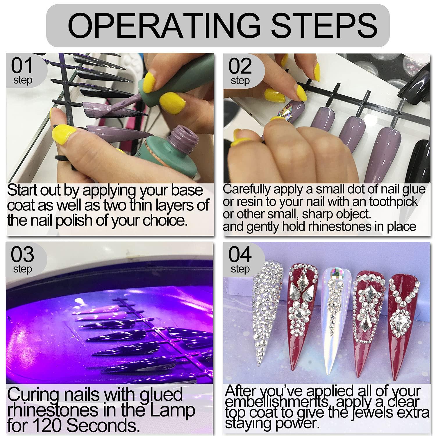 50PCS Nail Art Rhinestones mahjong tile parts for nail art design crystal  nails DIY Accessories