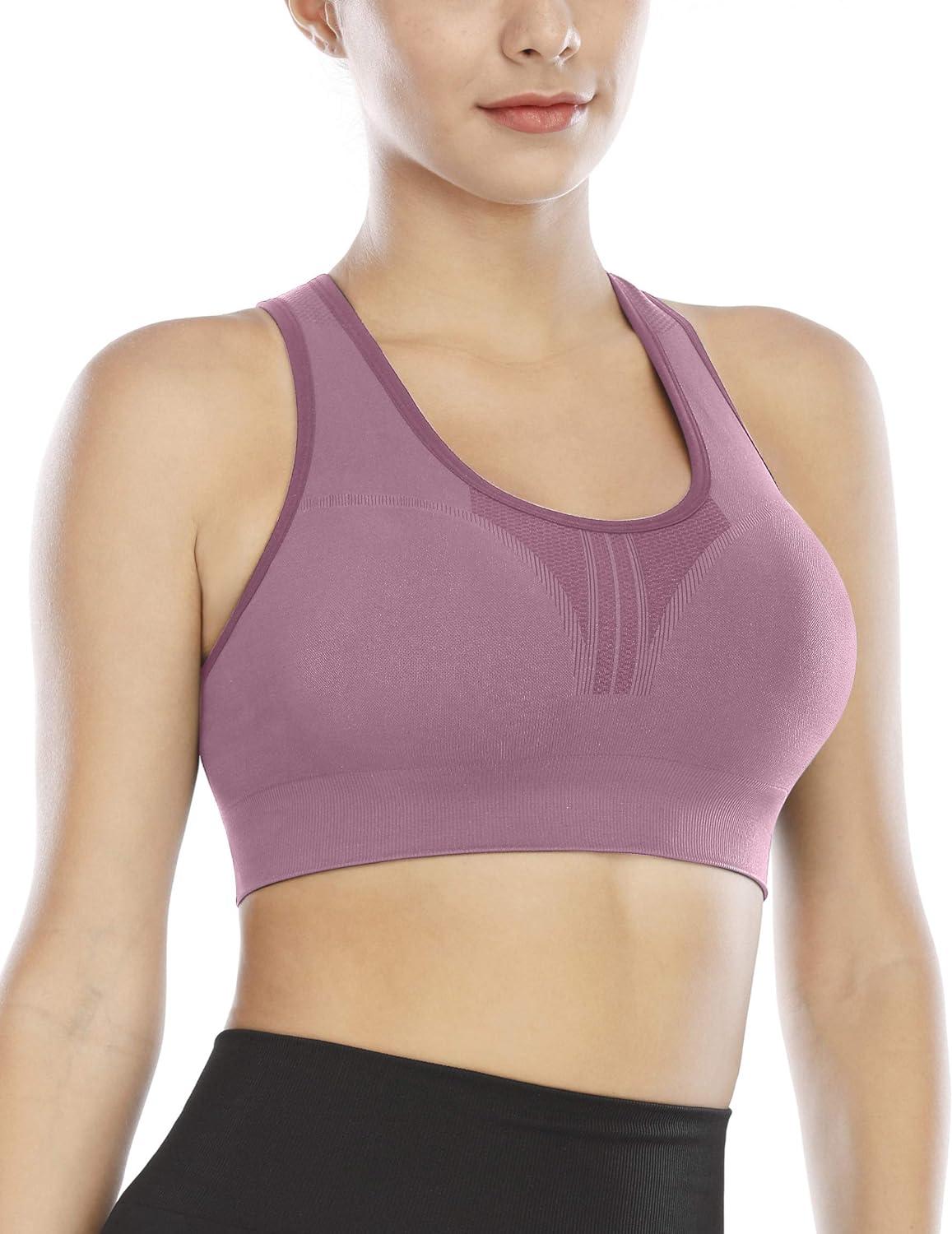 Heathyoga High Impact Sports Bras for Women Padded Sports Bras for
