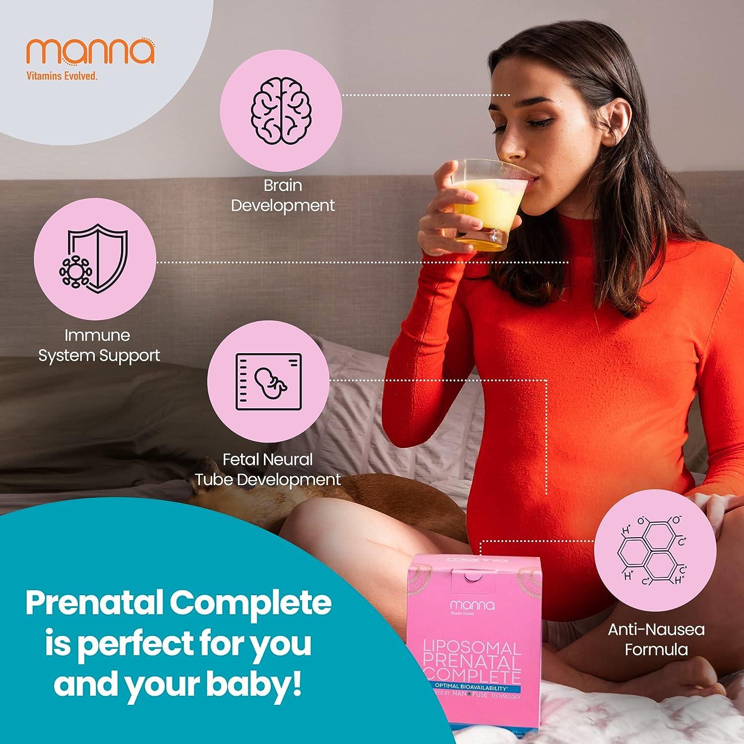Manna Liposomal Prenatal Complete Liquid Prenatal Vitamins for