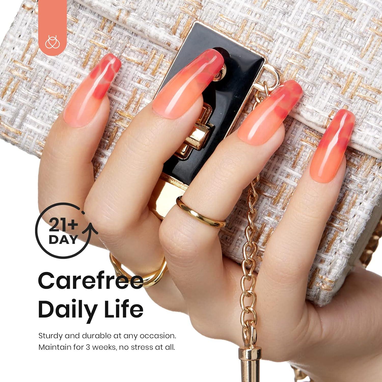 CGBeautyTherapy - Rose gold & light pink gel nails, gel is... | Facebook
