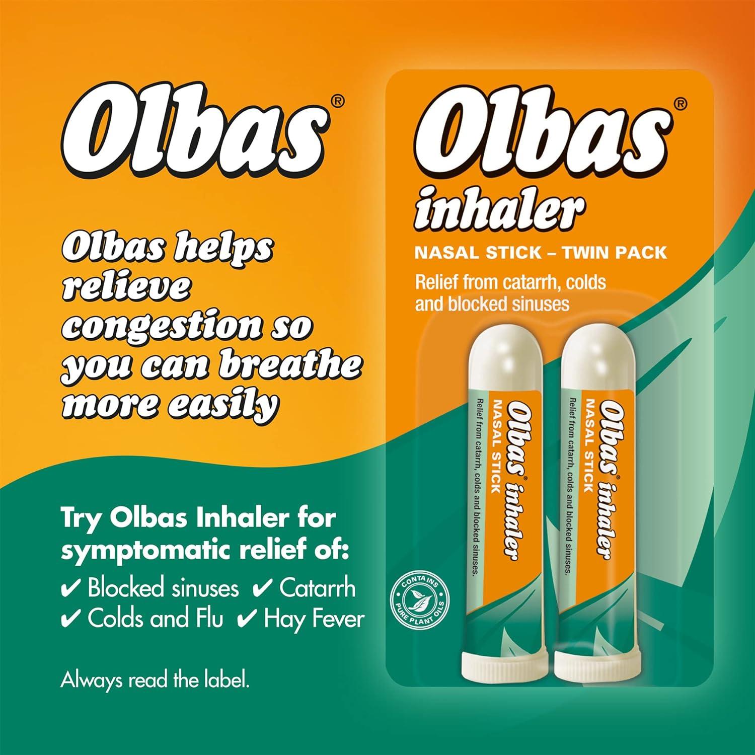 Olbas Twin Inhaler (2x695mg) 2 Count (Pack of 1)
