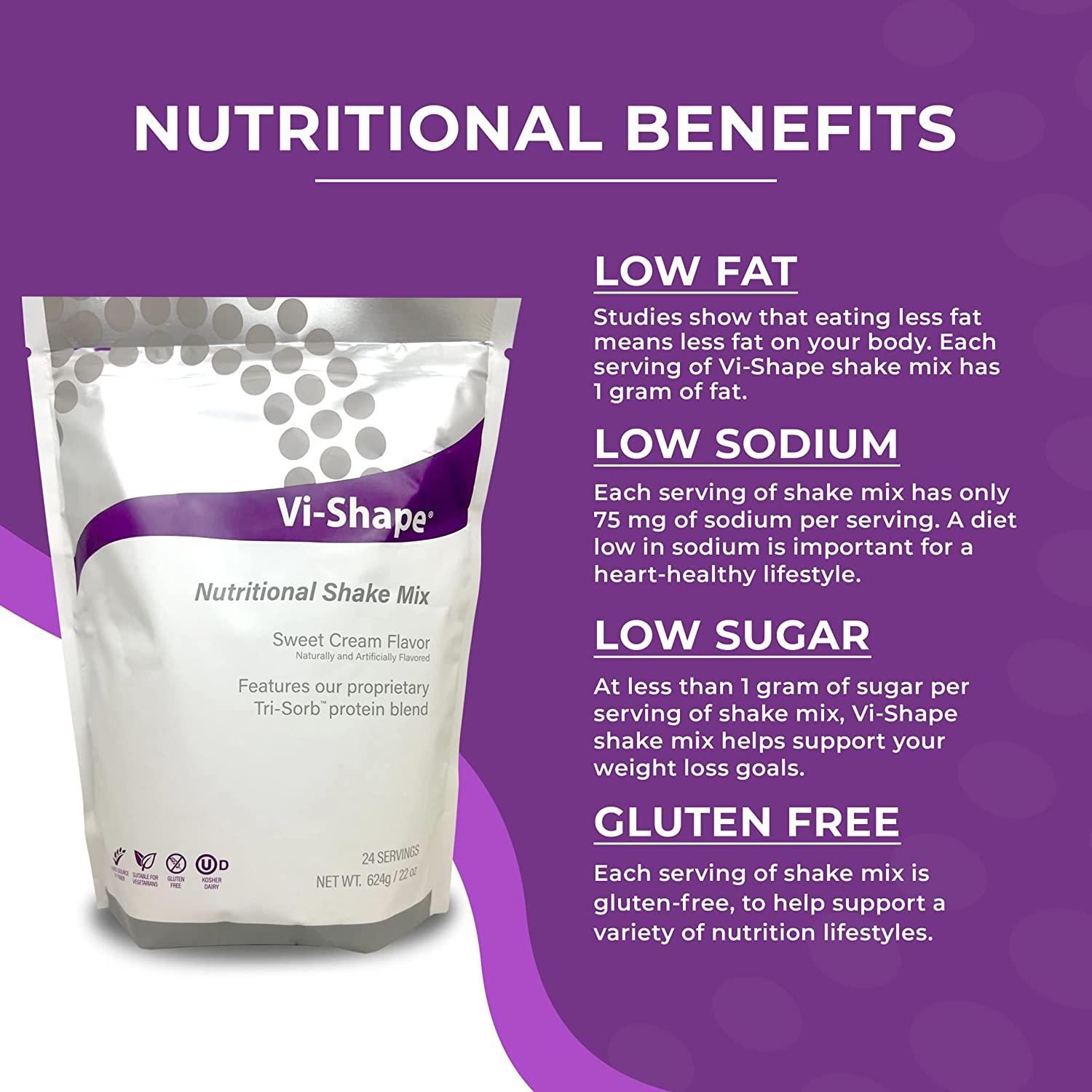 ViSalus Vi-Shape Nutritional Shake Mix (24 Serving Pouch) Sweet Cream –  Drakes Discounts