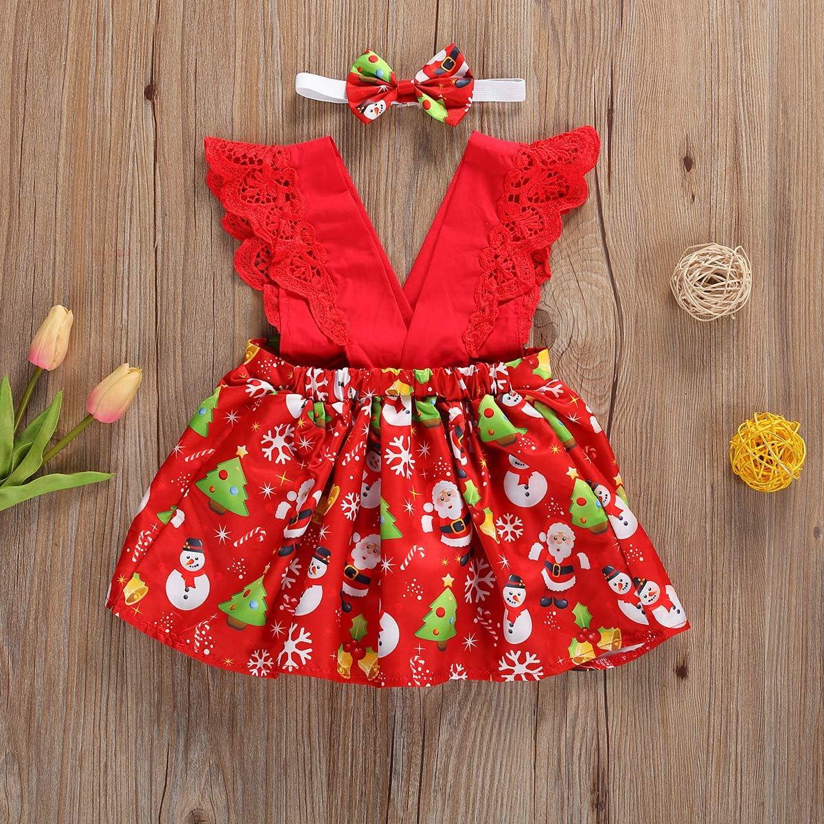 OFIMAN Baby Girl Romper Dress Set Newborn Lace Floral Sunflower