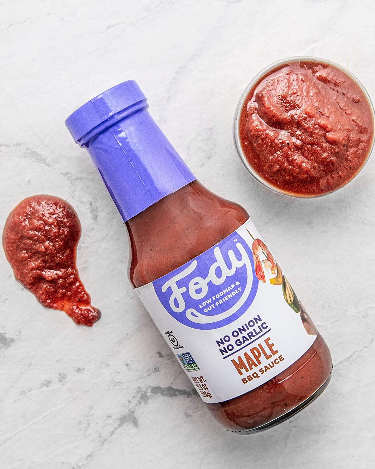 Fody Foods Maple BBQ Sauce Low FODMAP Certified Gut Friendly, No