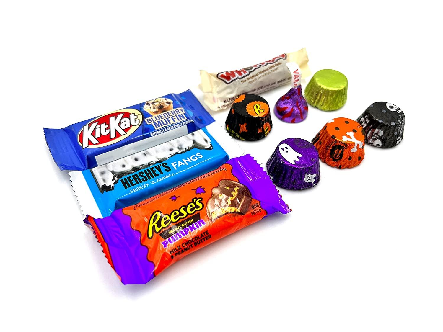 LaetaFood Halloween Chocolate Candy Variety Pack HERSHEY'S KISSES