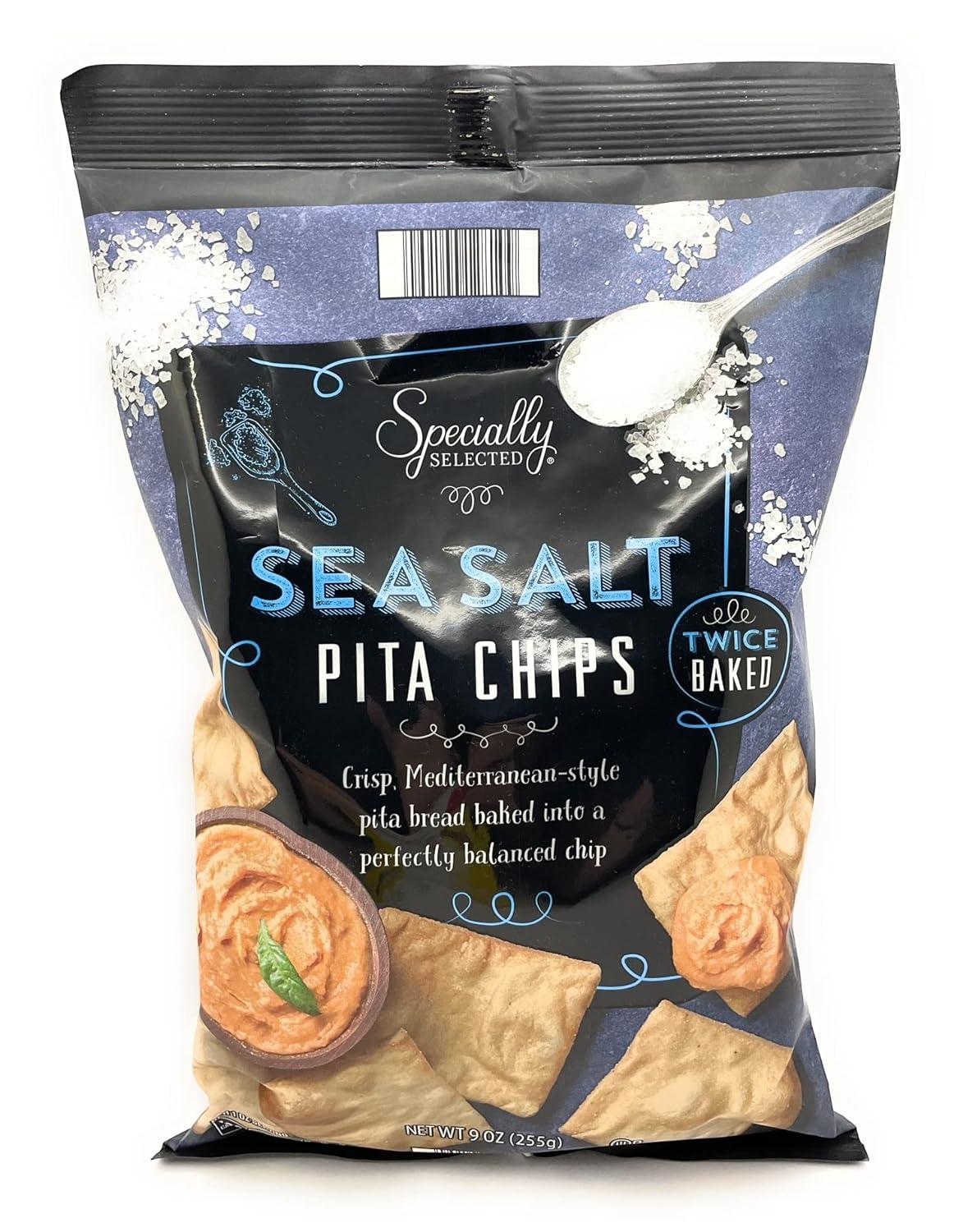 Specially Selected Sea Salt Pita Chips 9 oz each (Pack of 2)