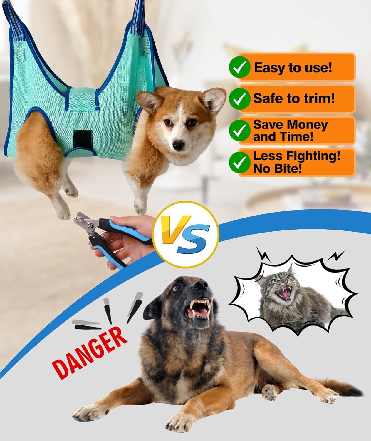 Kkiimatt Dog Care Hammock Harness for Small Dogs Turquoise 12kg