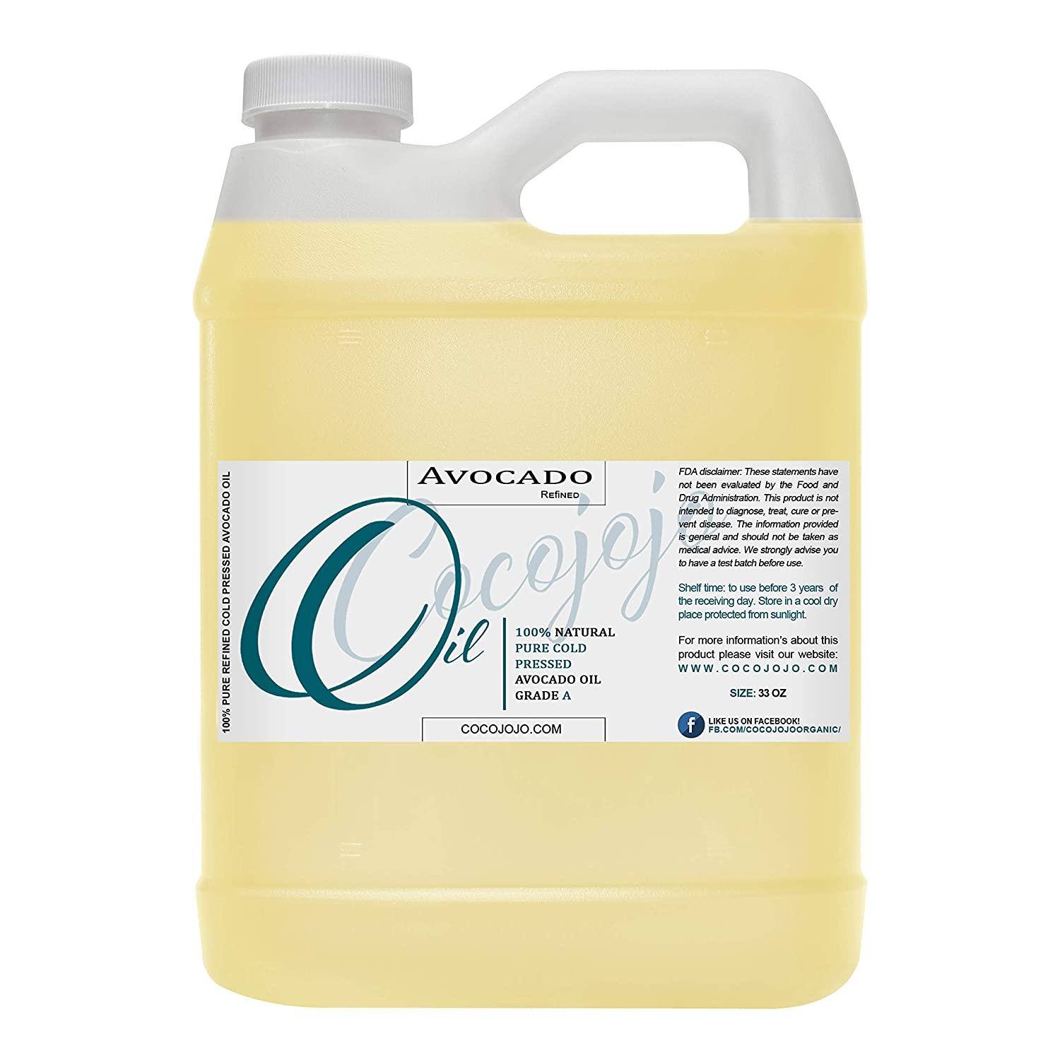 100 Pure Avocado Oil Refined Cold Pressed NonGMO Carrier Oil for