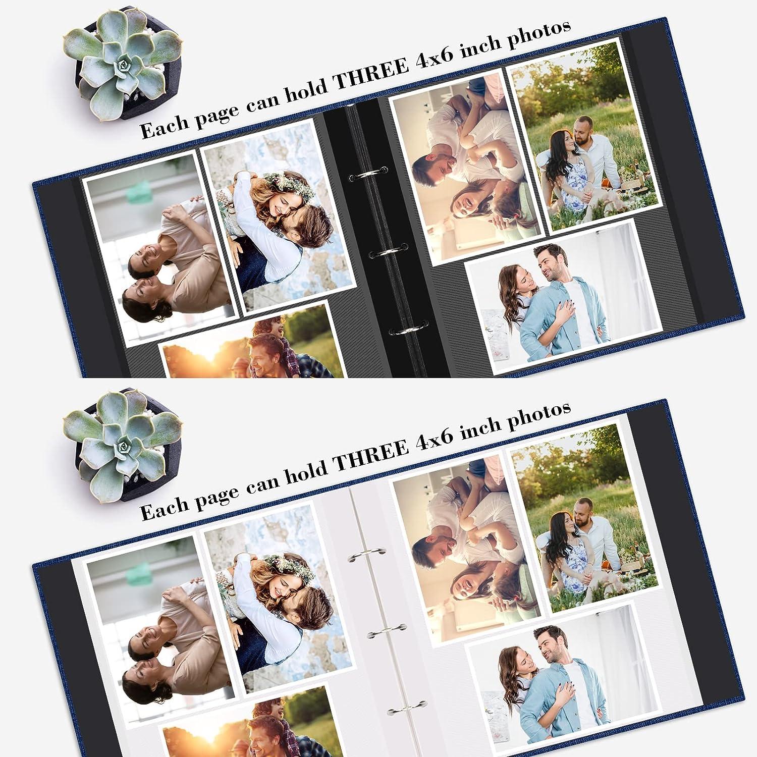 â€ŽZesthouse Zesthouse Photo Album Self Adhesive Pages, 60 Pages Magnetic  Scrapbook Albums with Sticky Page,Photos Album Holds 8x10 & 5X7 & 4