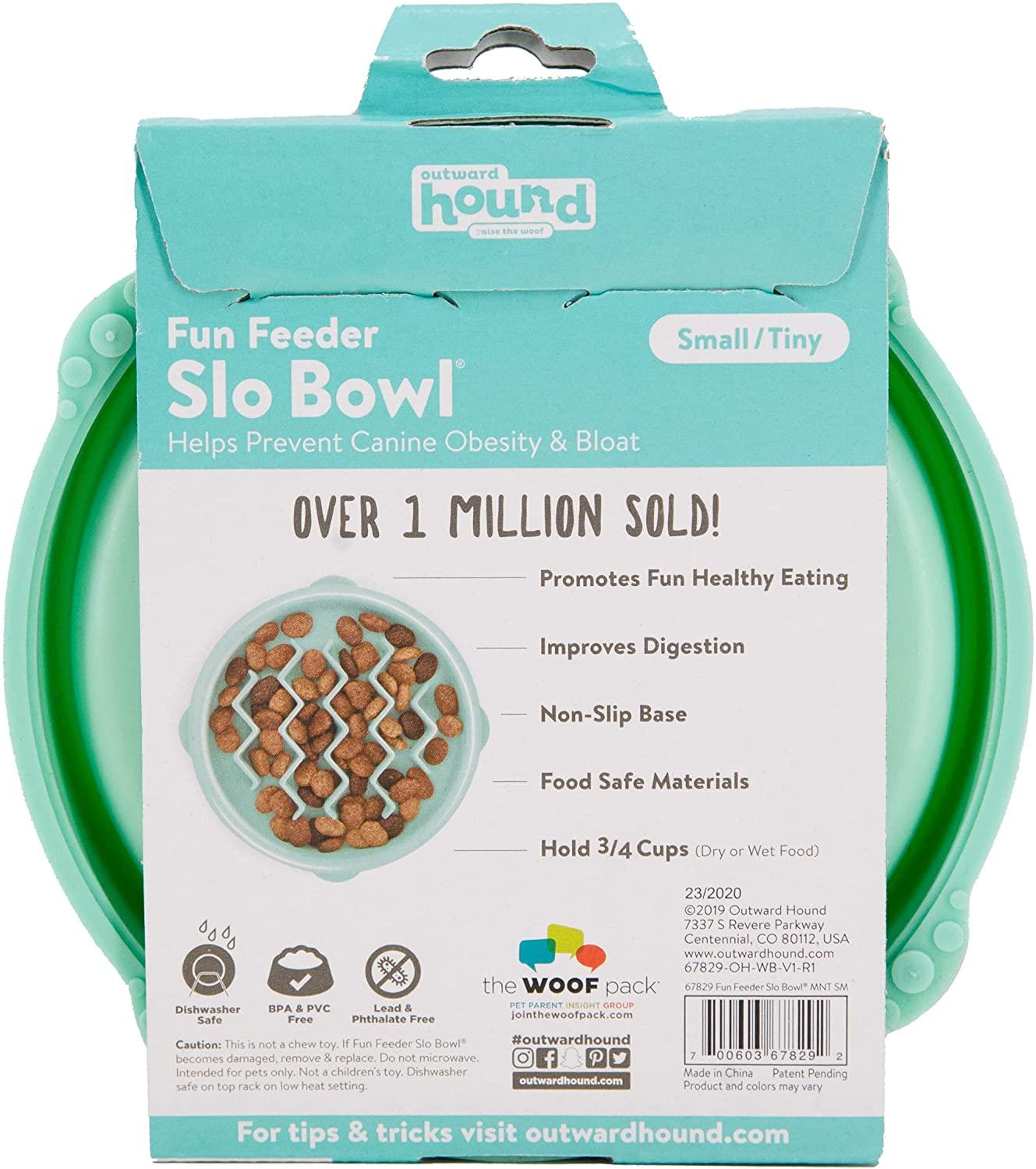 Outward Hound Fun Feeder Slo Bowl - Slow Feeder Dog Bowl