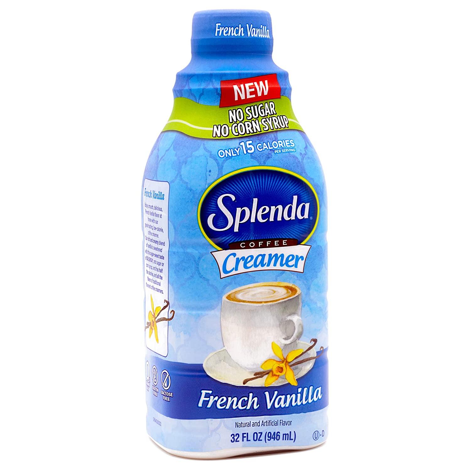SPLENDA Sugar Free, Low Calorie French Vanilla Coffee Creamer, 32 Fl Oz