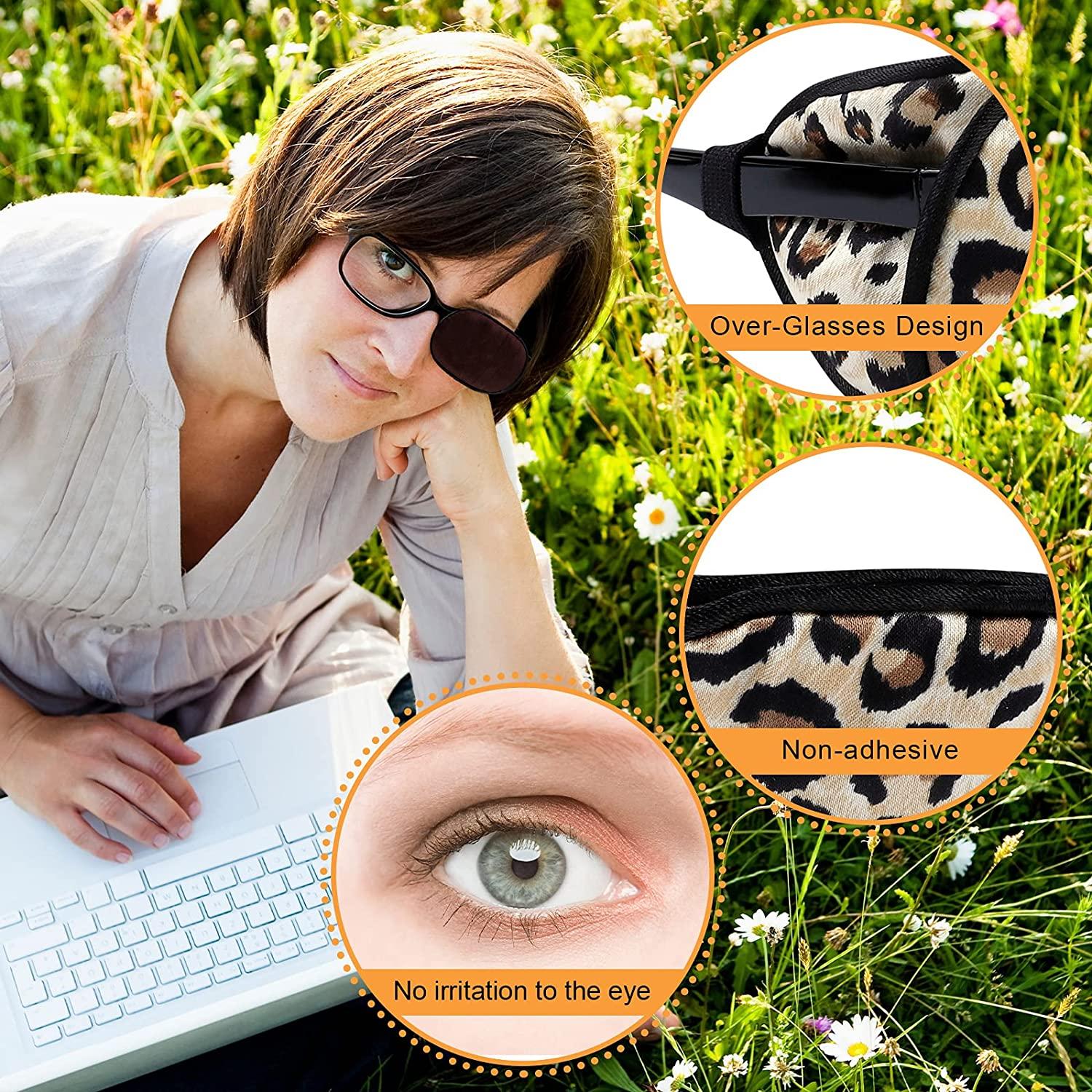 eZAKKA Eye Patches for Adults, Eye Patch for Glasses Silk Patch for