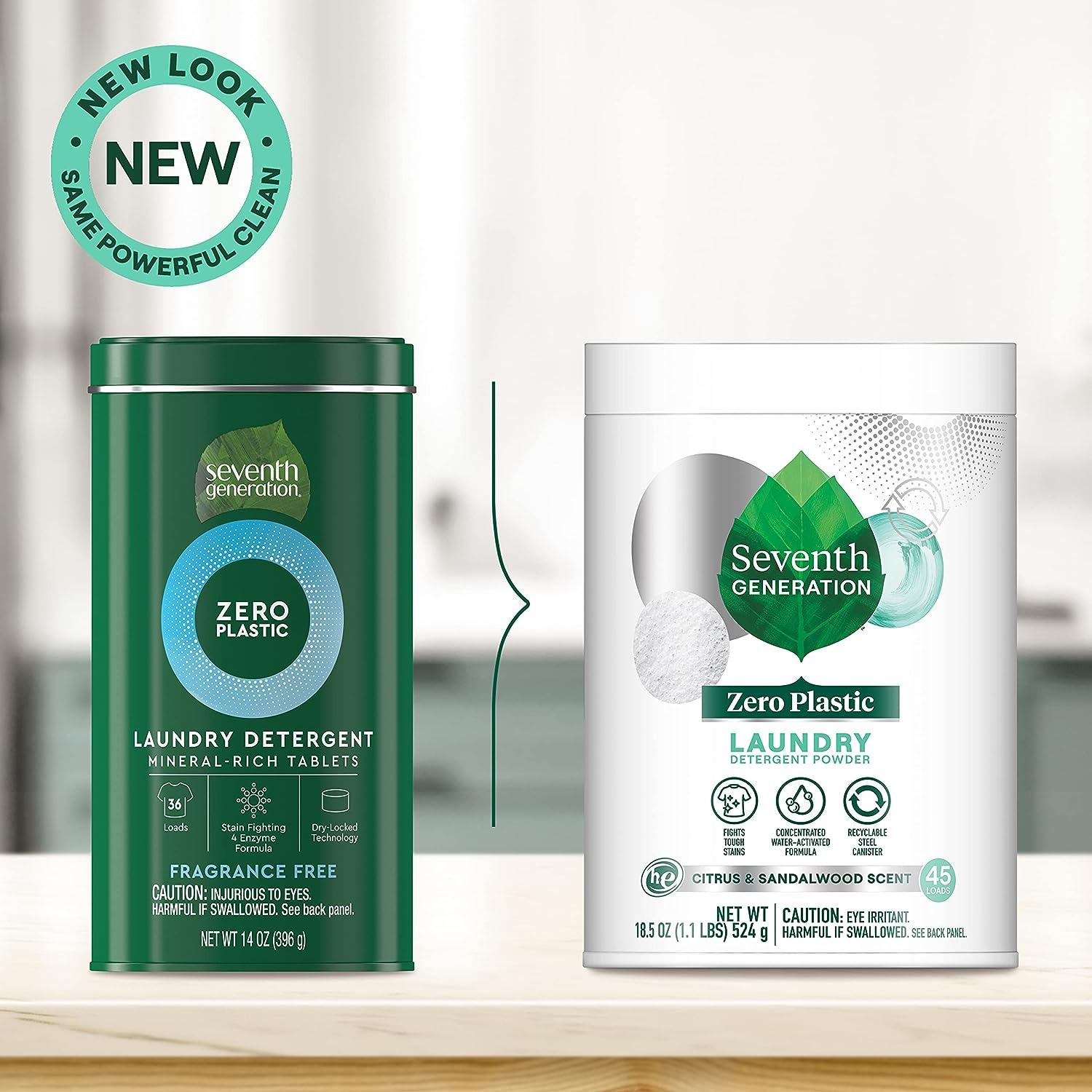 Seventh Generation Zero Plastic Laundry Detergent Powder Laundry soap