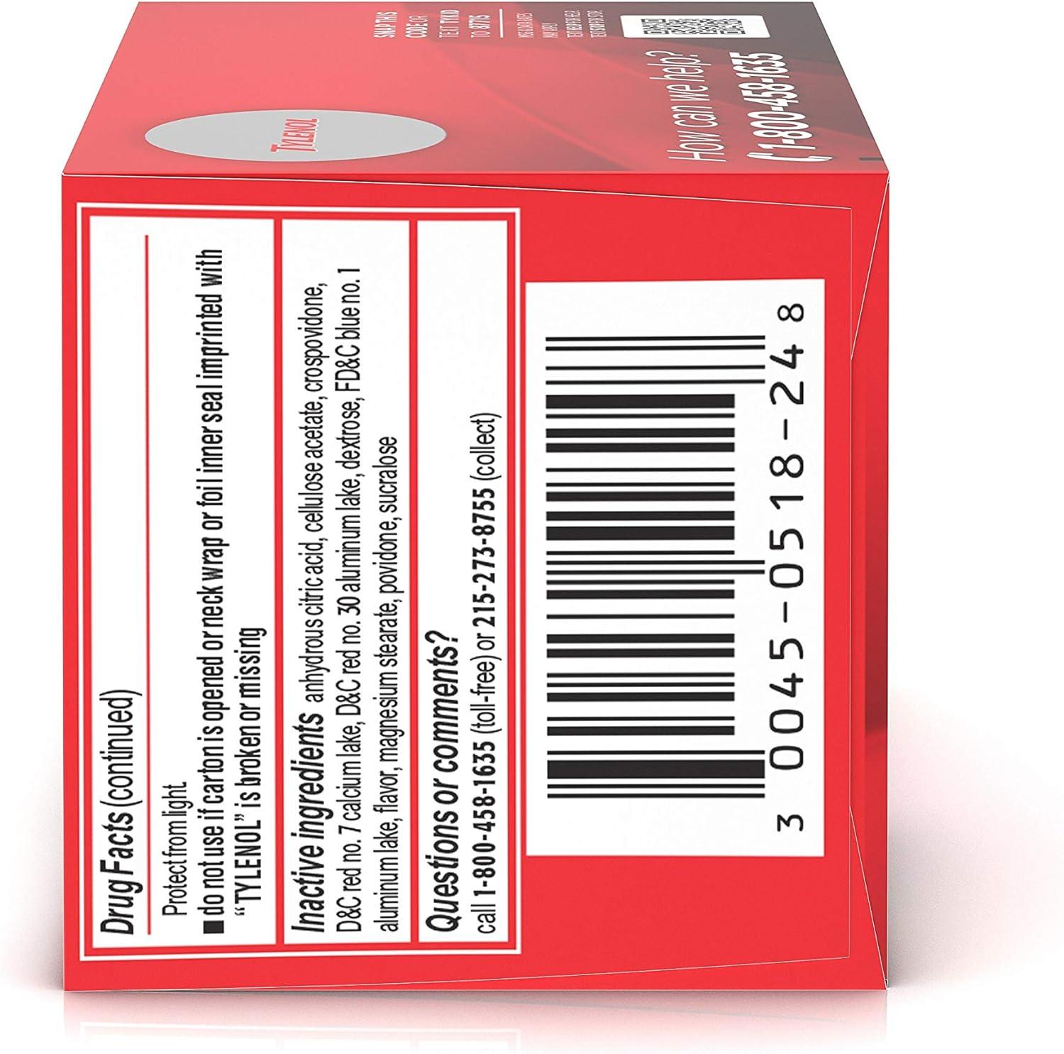 Tylenol Children's Chewables 160 mg Acetaminophen for Pain & Fever