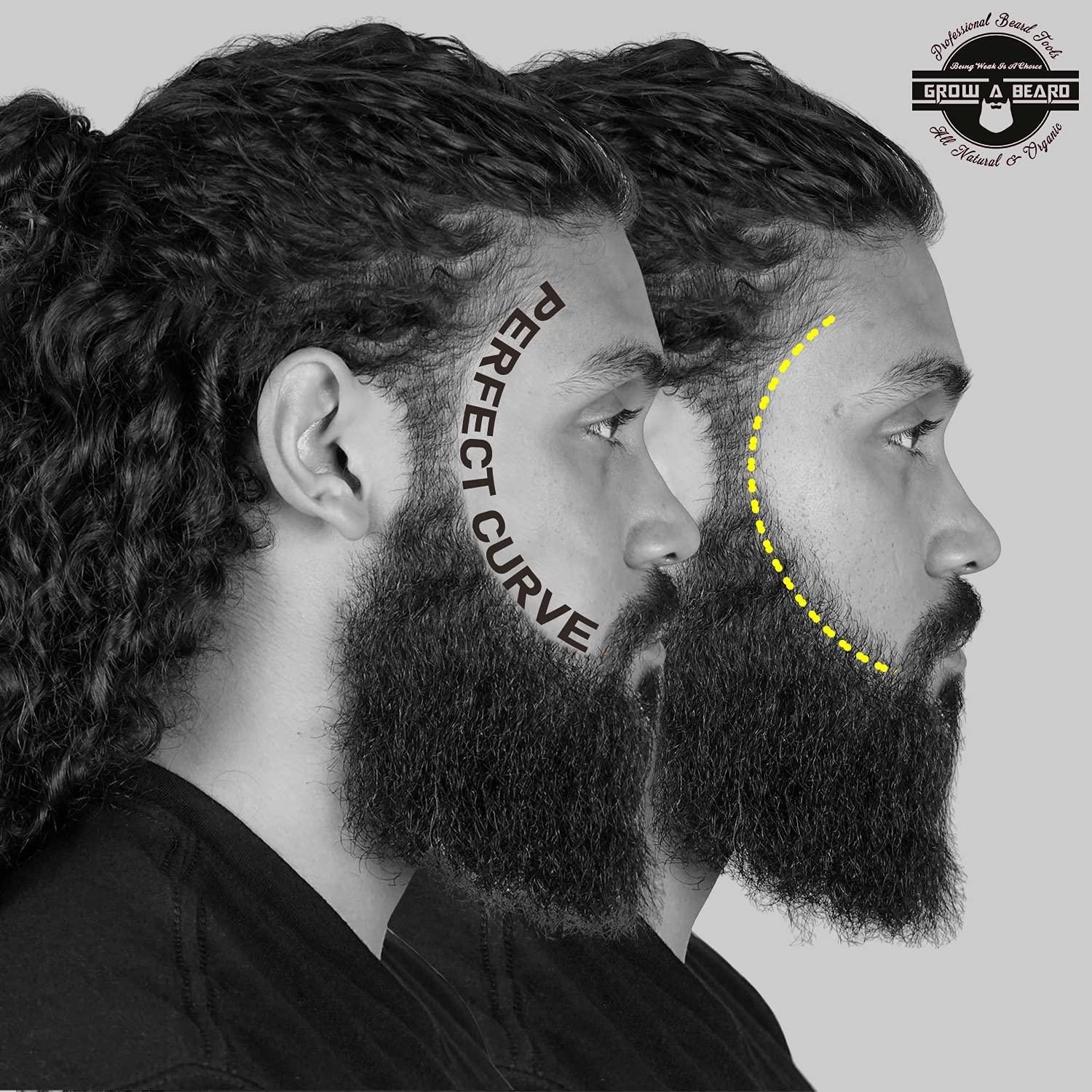 Beard Shaper Tool for Men Stylish Beard Lineup Guide with Dual Action