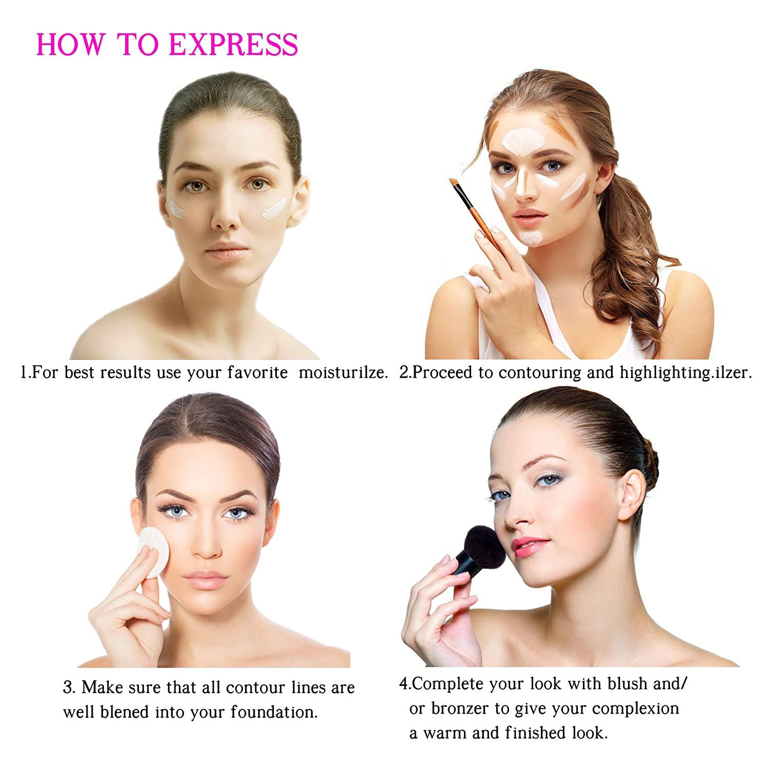 Youngfocus Cosmetics Cream Contour Best 8 Colors and Highlighting