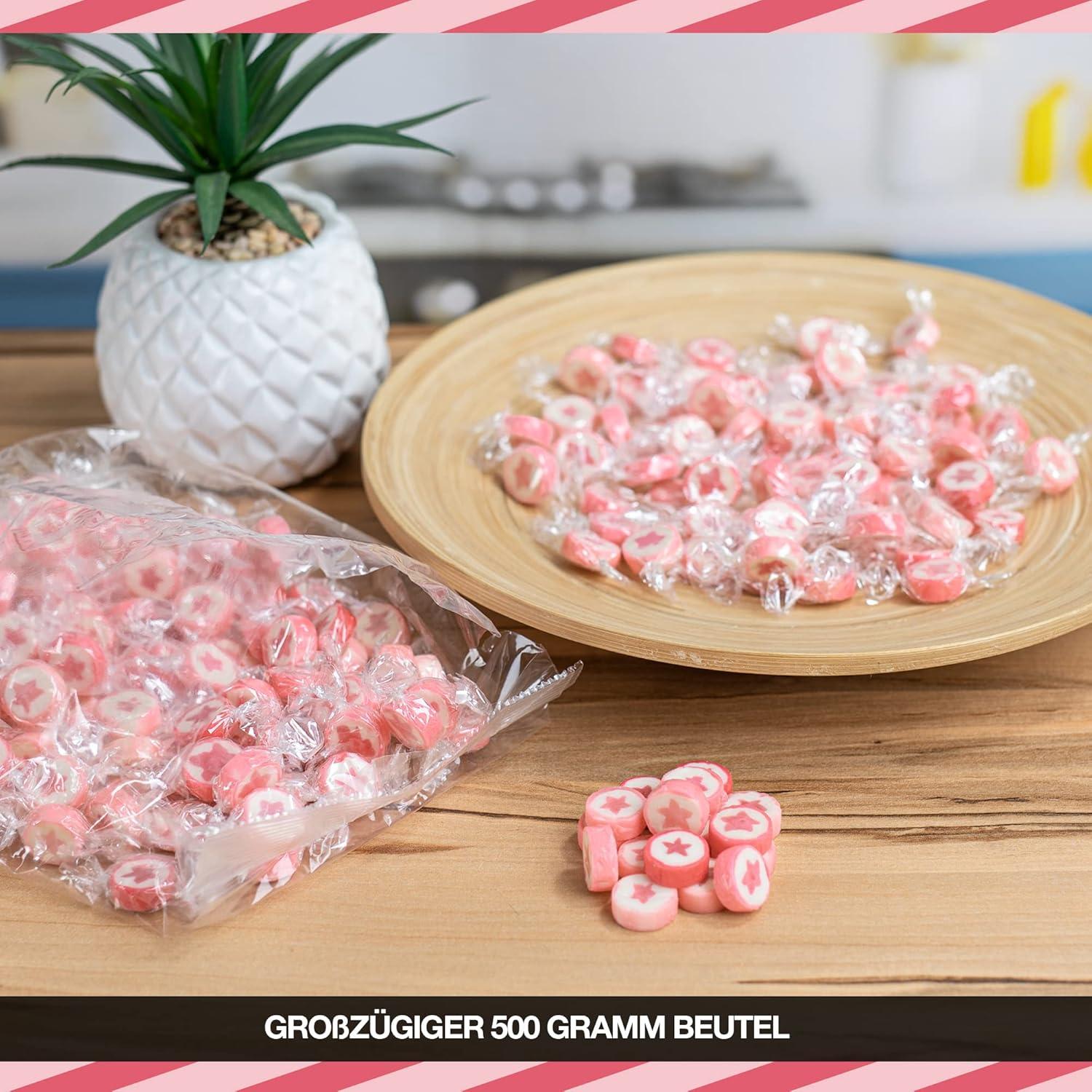 WeddingTree Rocks sweets pink in a Star shape - flavoured rock 500 g ...