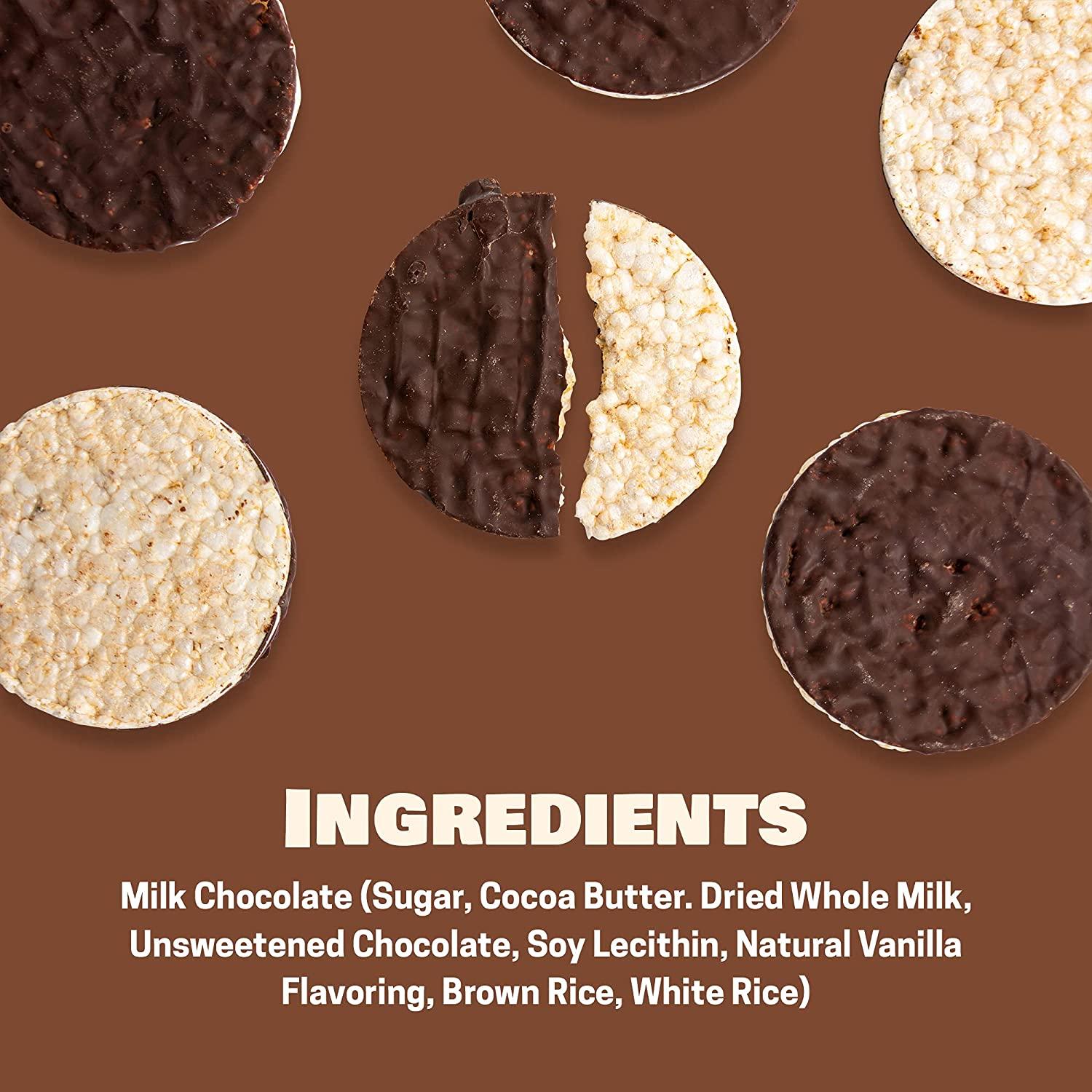 LIEBERS Dark Chocolate Rice Cakes Kosher Certified, Dairy Free