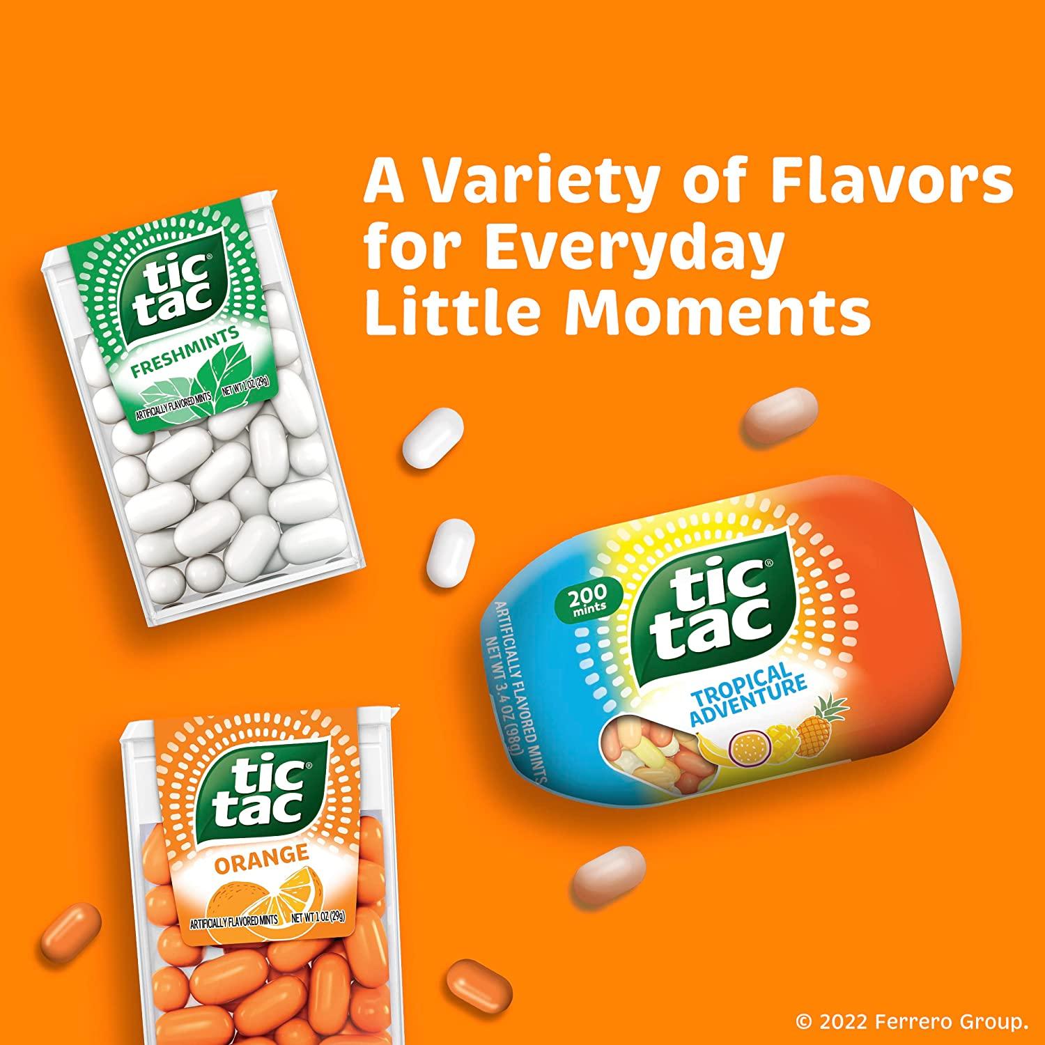 Tic Tac Mints 29g - Various Flavours (Fresh Mint, Orange, Berry,  Wintergreen,)