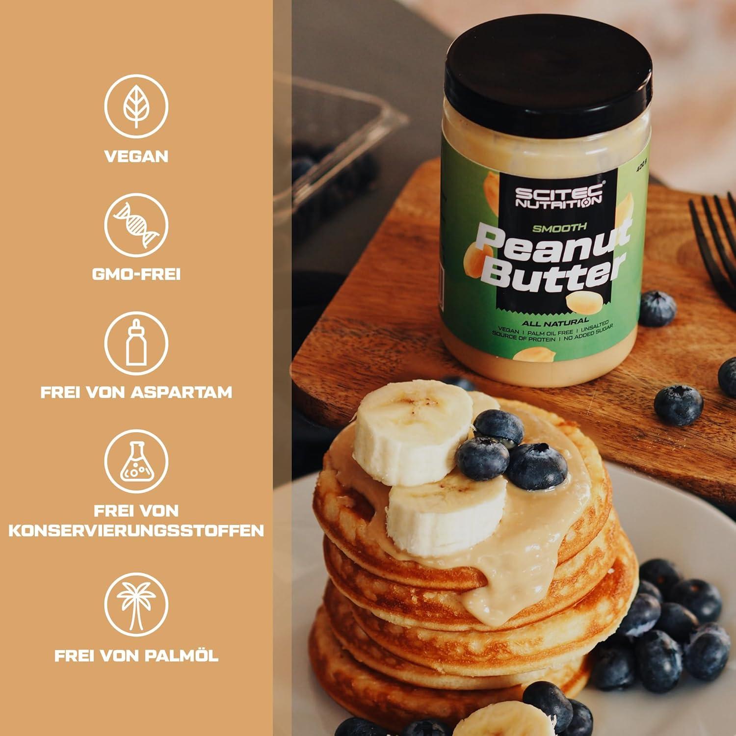 Scitec Nutrition Peanut Butter - Palm Oil Free Vegan Low Salt Protein ...