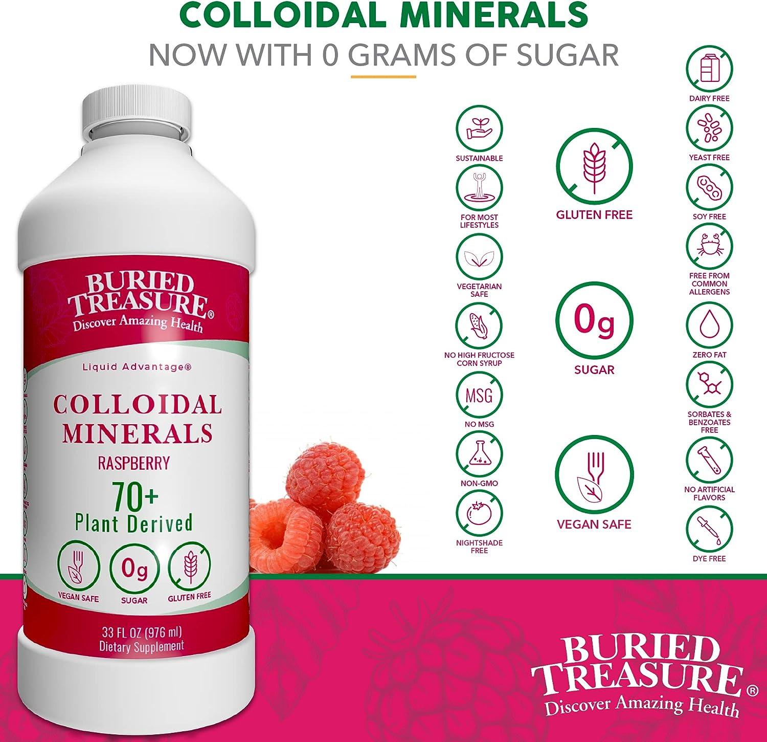 Buried Treasure Colloidal Mineral Complex 32oz Natural Raspberry